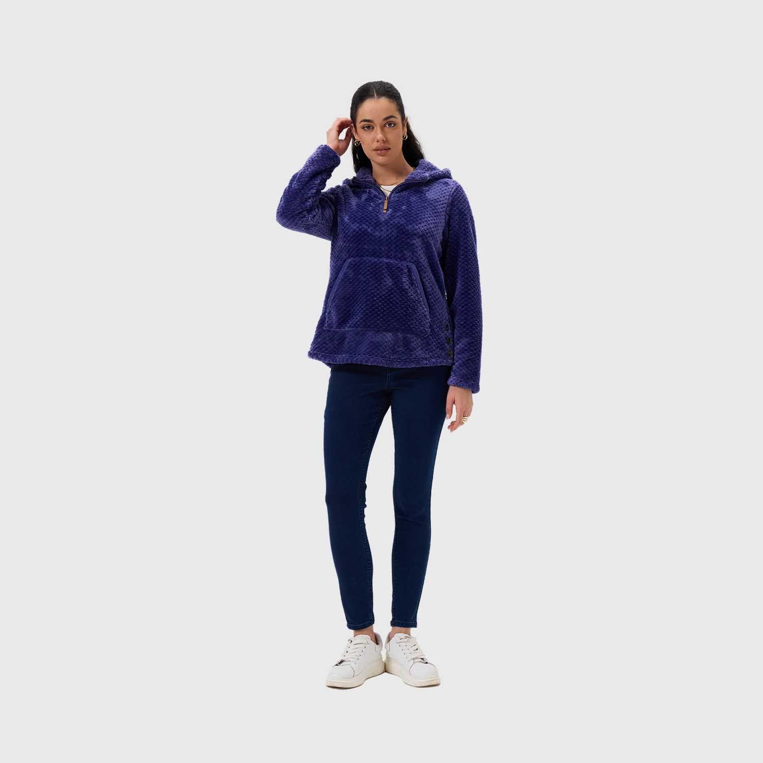 Polar Mujer Básico Morado Fashion's Park-3
