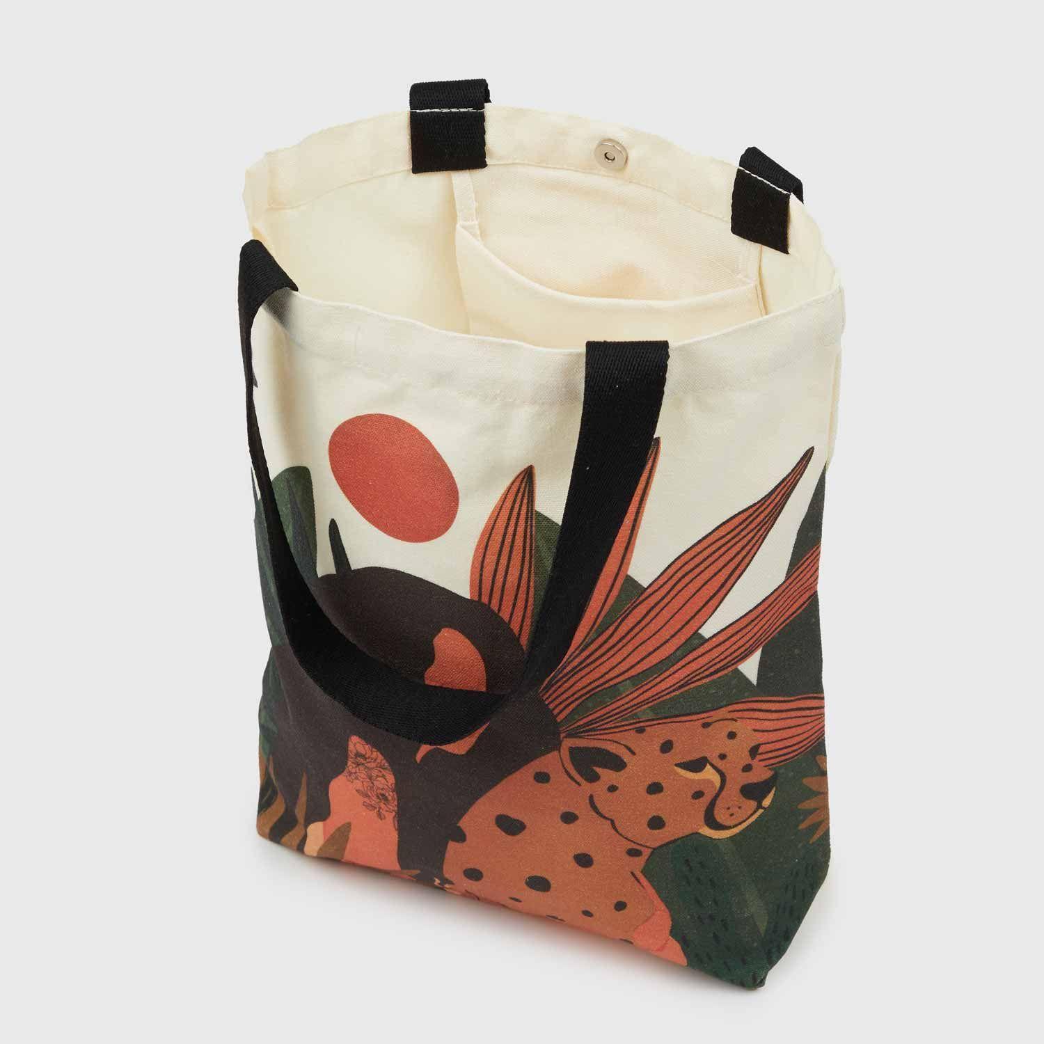 Bolsa Pequeña Print Camel-2