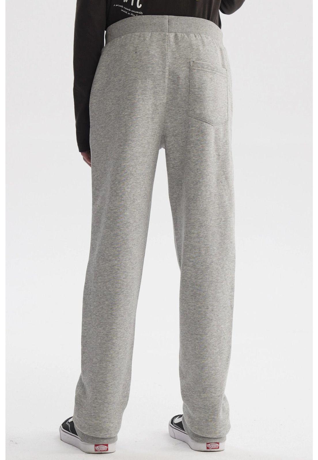 Pantalón Buzo Niño Bipack Teen Gris Melange-4