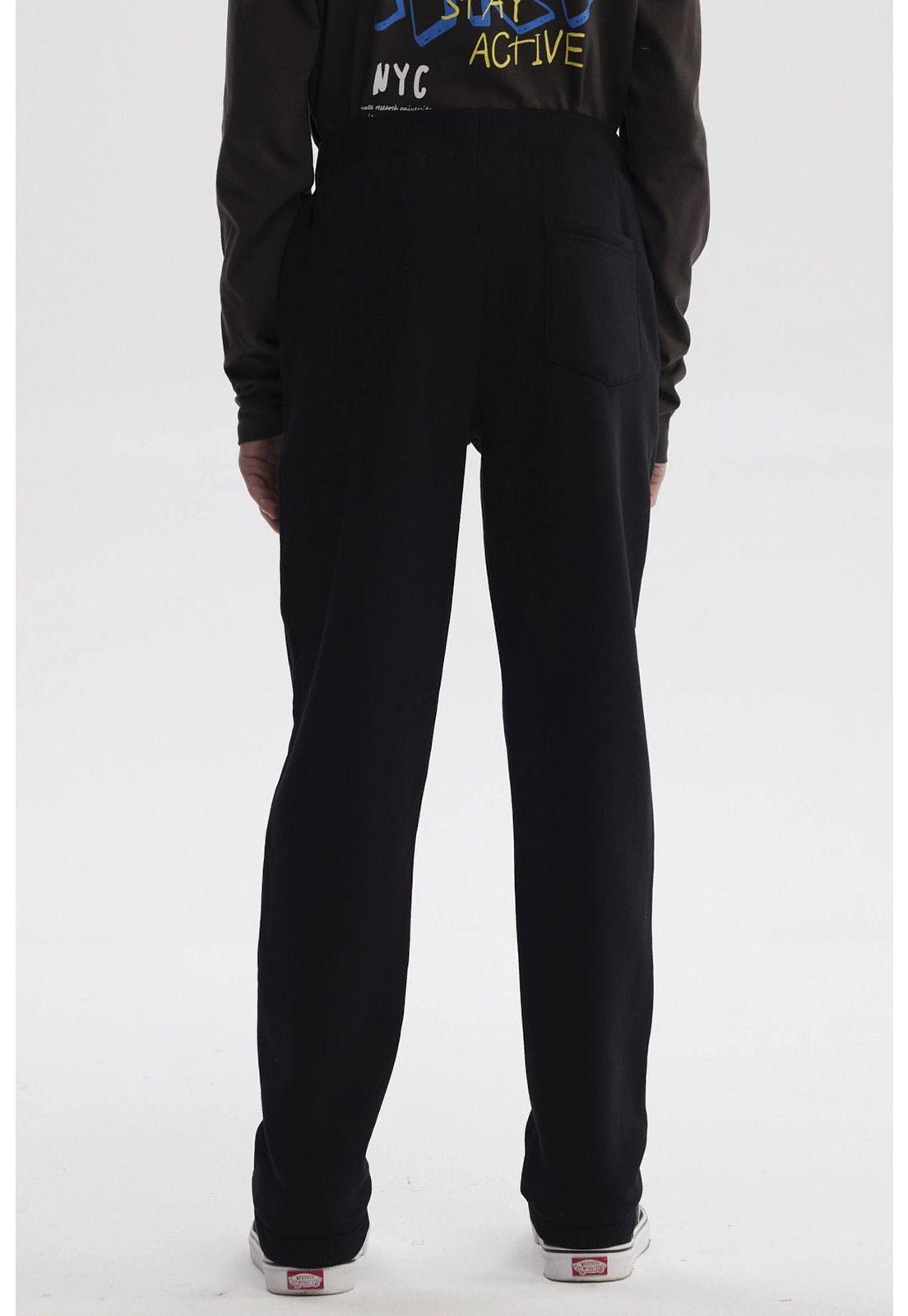 Pantalón Buzo Niño Bipack Teen Gris Melange-5