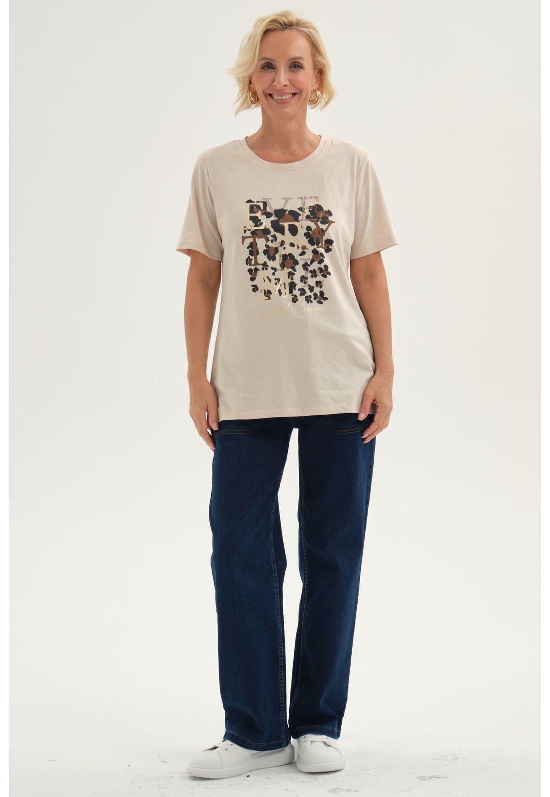 Jeans Mujer Flare Tiro Alto Azul Oscuro-3