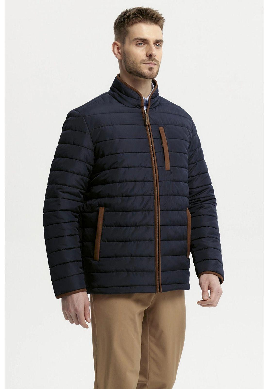 Parka Hombre Slim Azul Marino - ll-1