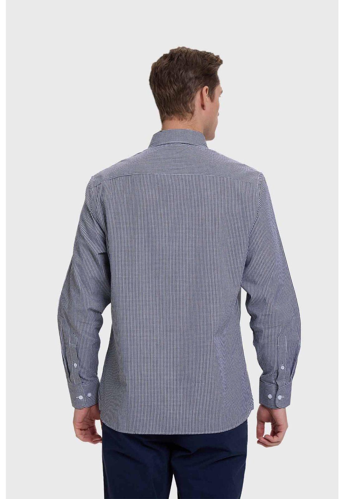 Camisa Hombre Cuadros Negro-2