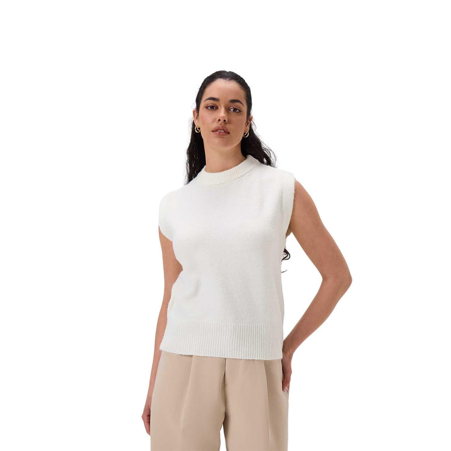 Sweater Mujer Liso Crudo Fashion's Park-0