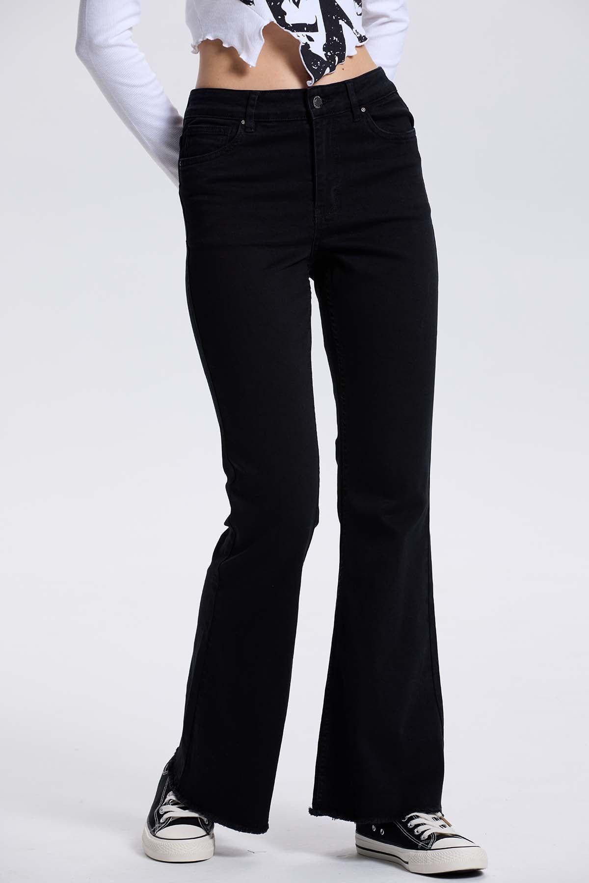 Jeans Mujer Monse Flare Negro-1
