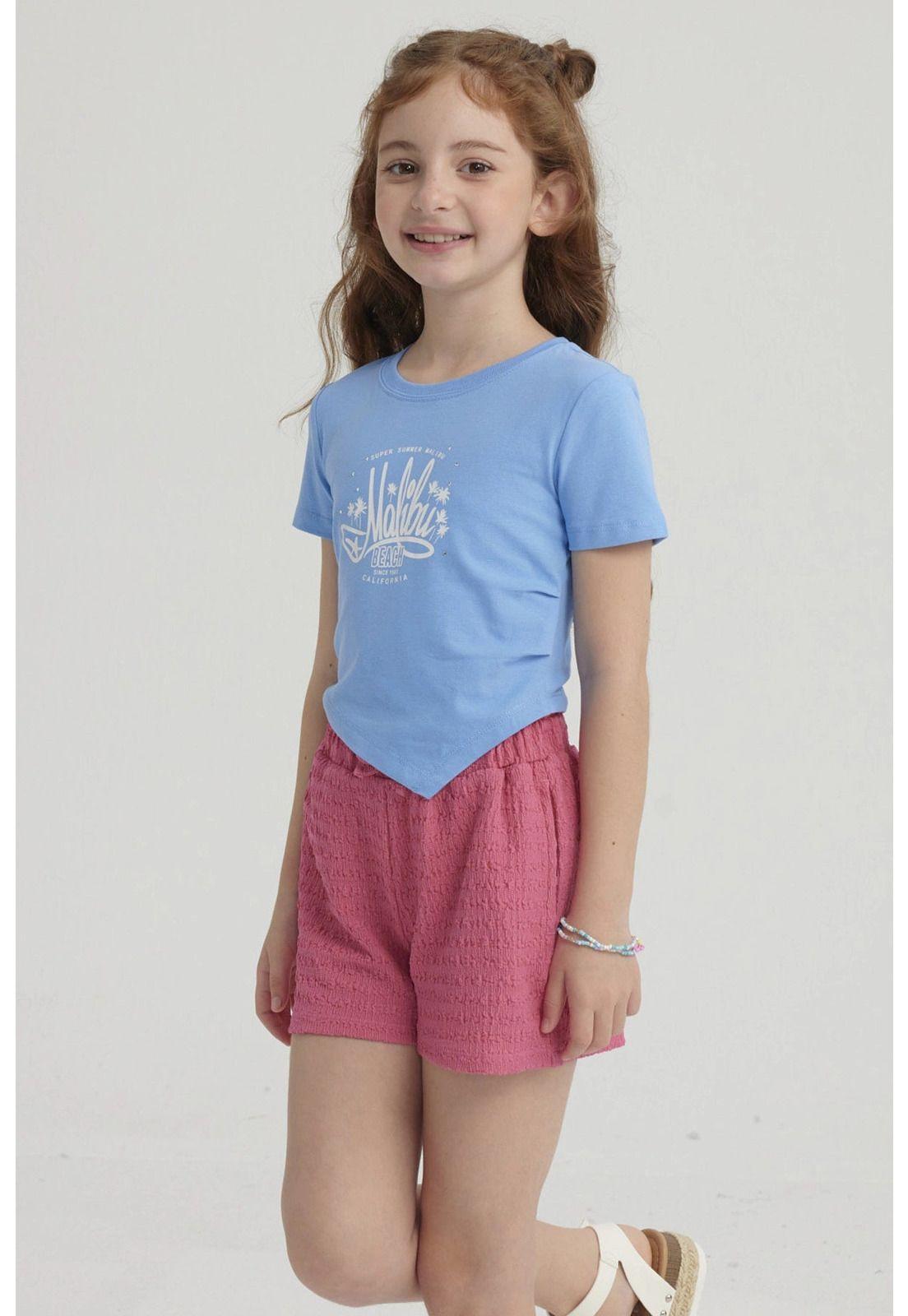 Polera Niña Print Basta Simétrica Azulino-3