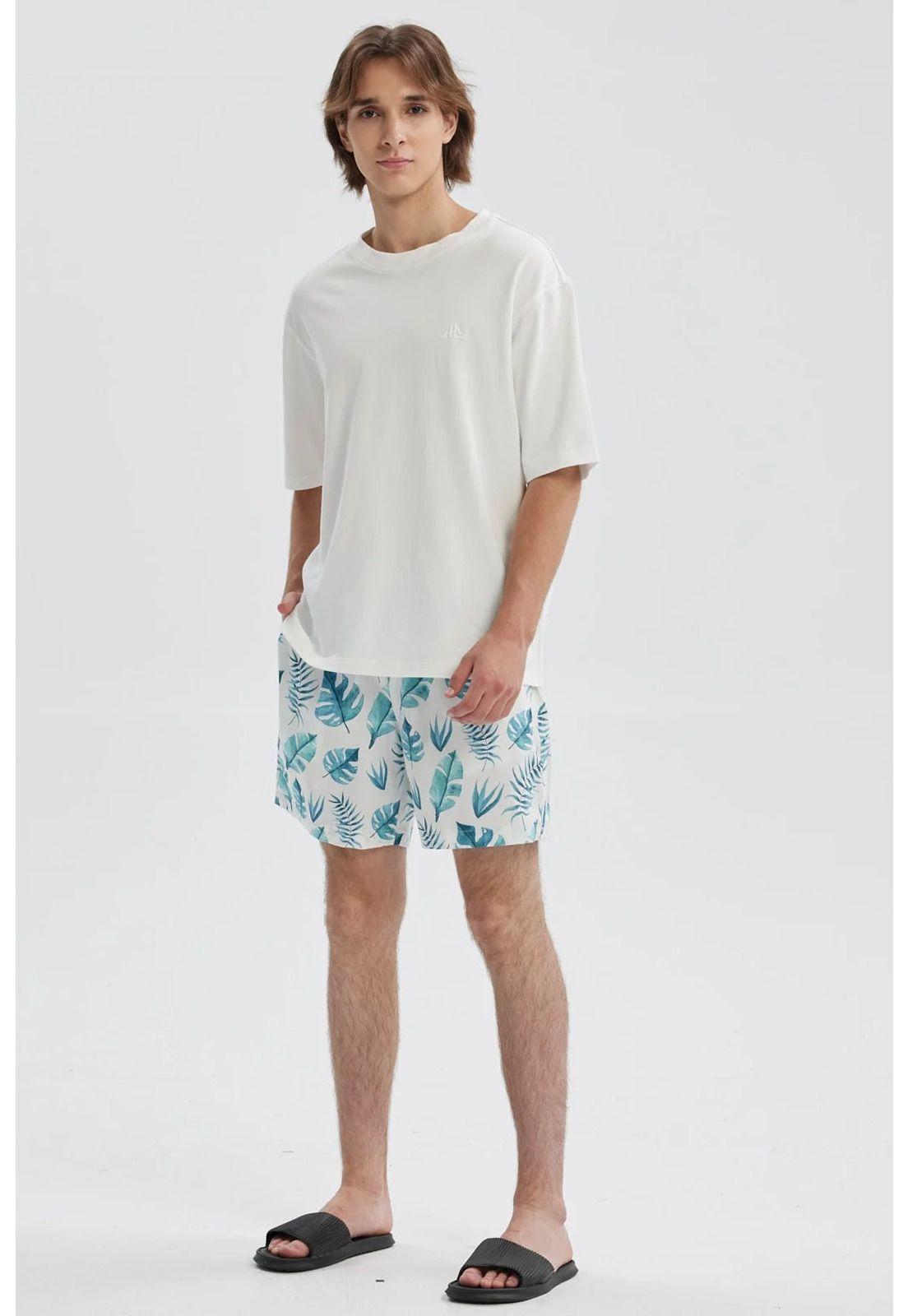 Short De Baño Hombre Full Rapport Blanco-3