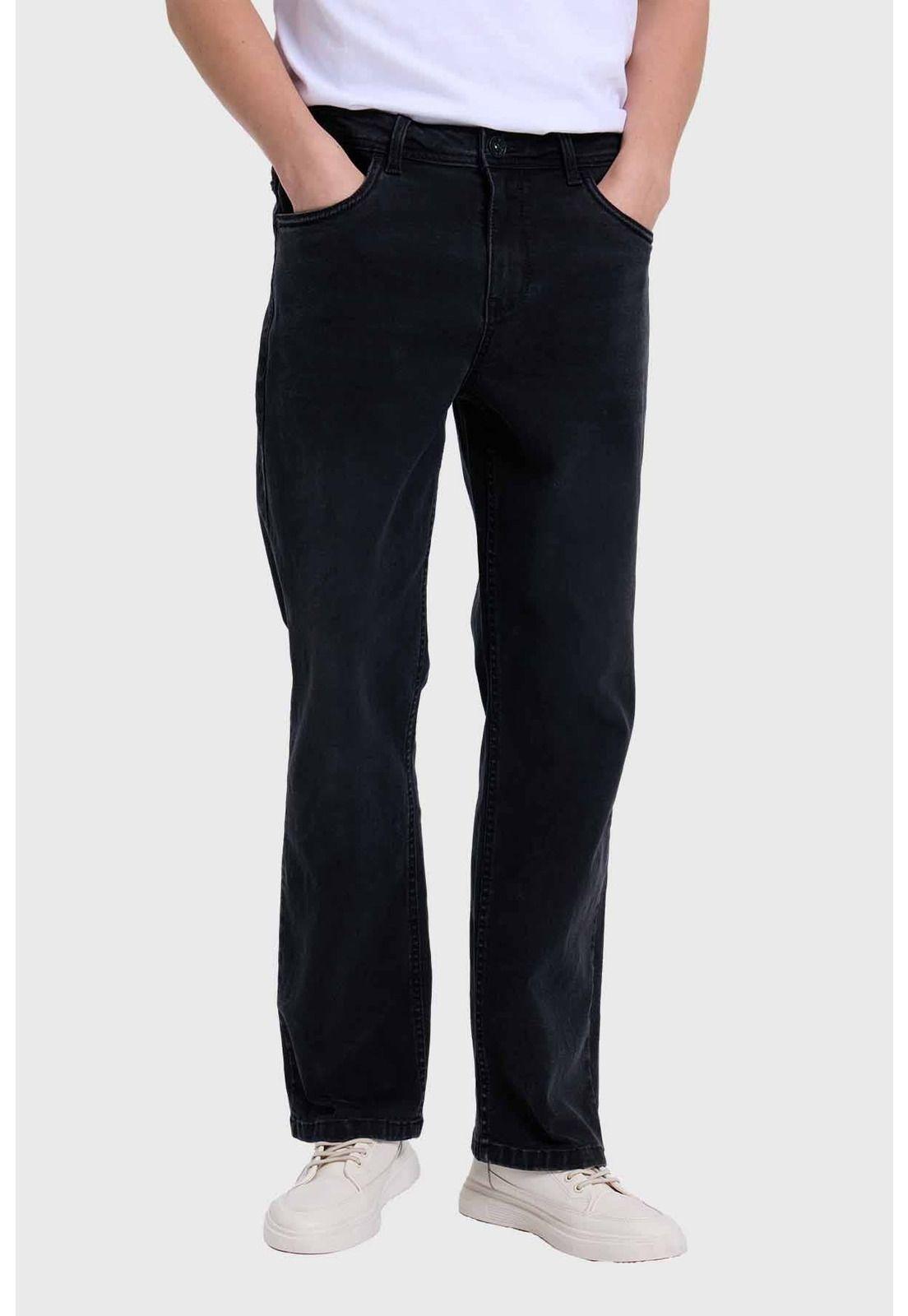 Jeans Hombre Straight Negro-0
