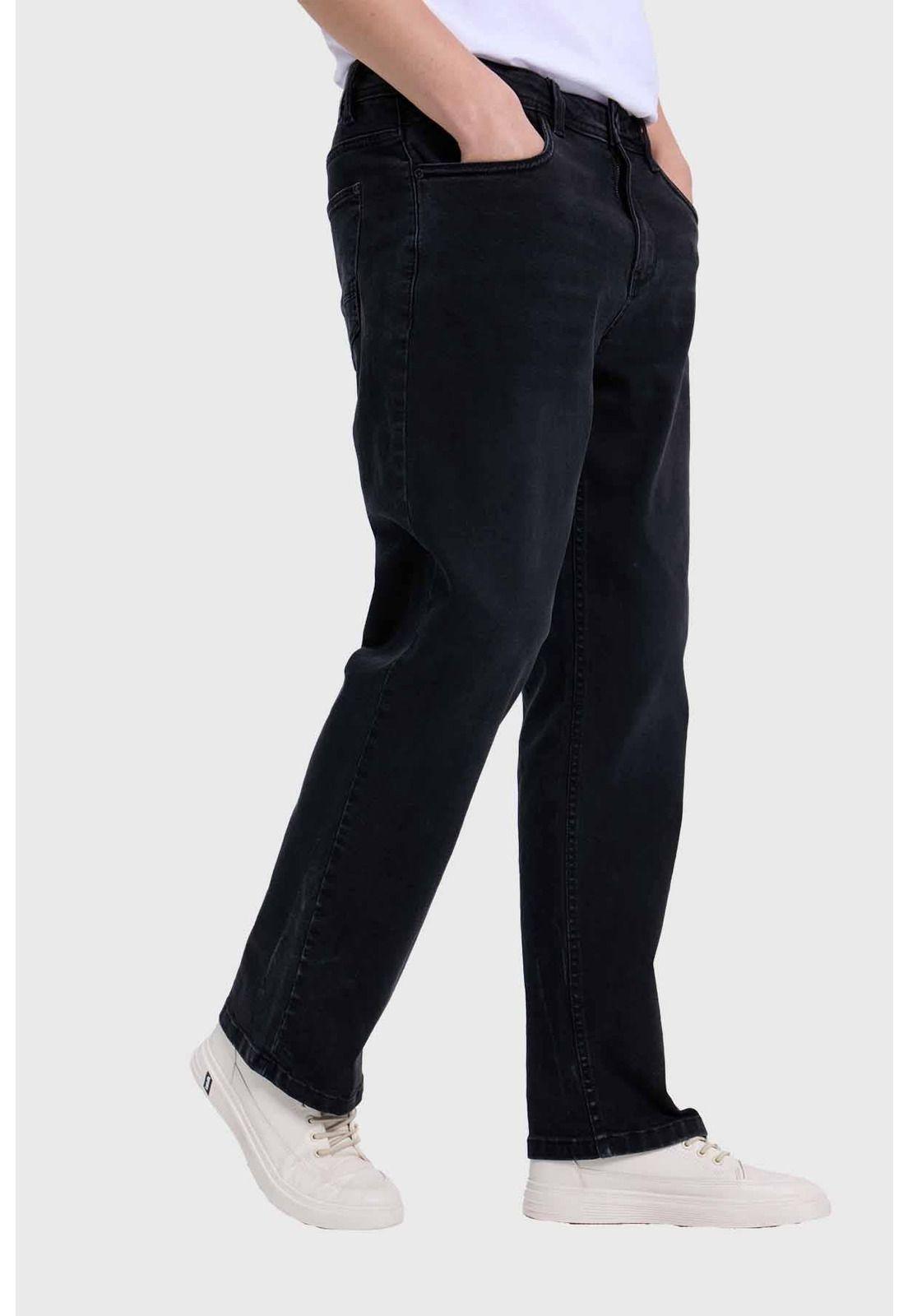 Jeans Hombre Straight Negro-1