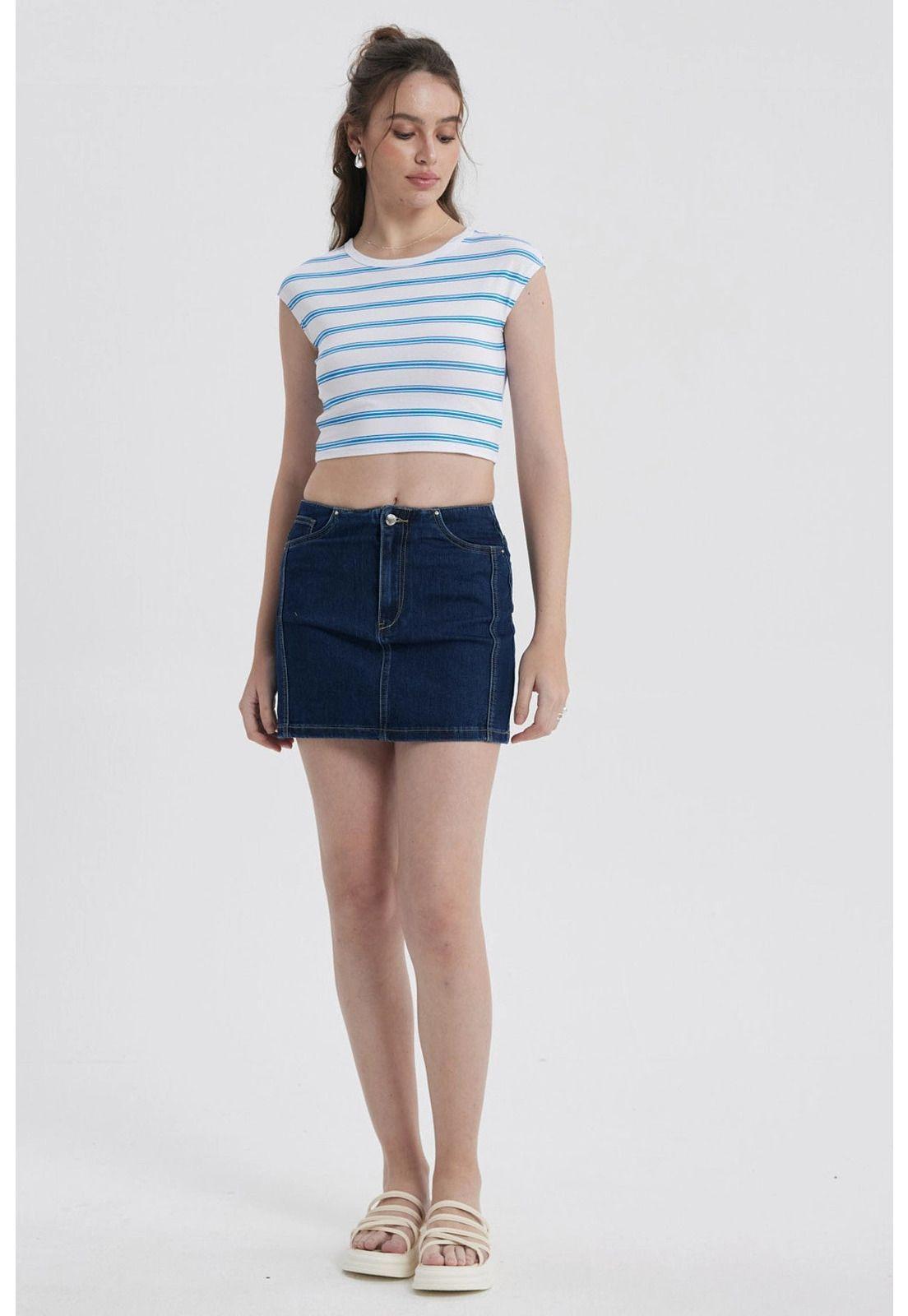 Polera Mujer Rayas Blanco-3