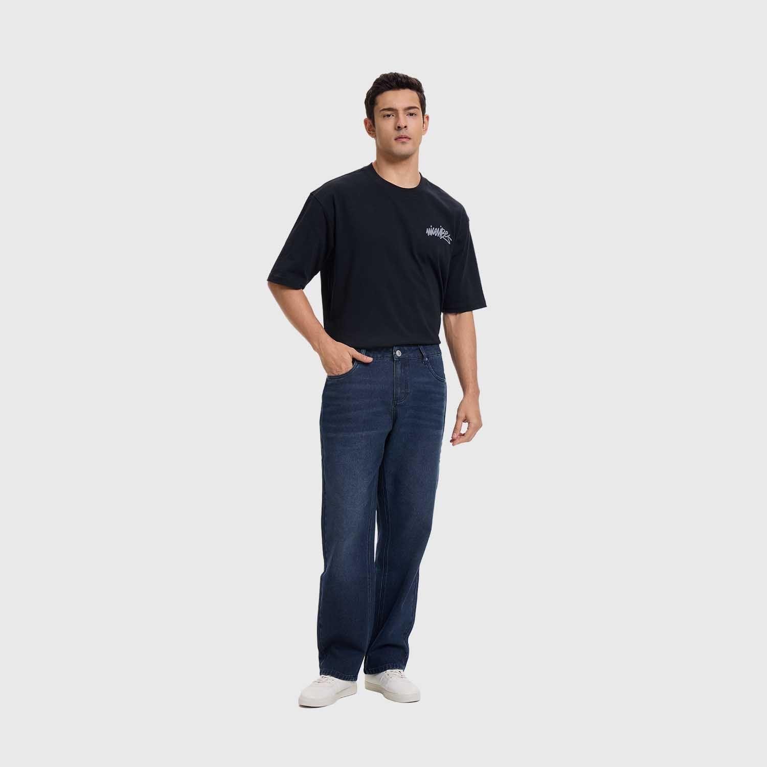 Jeans Hombre Skinny Liso Azul Fashion's Park-3