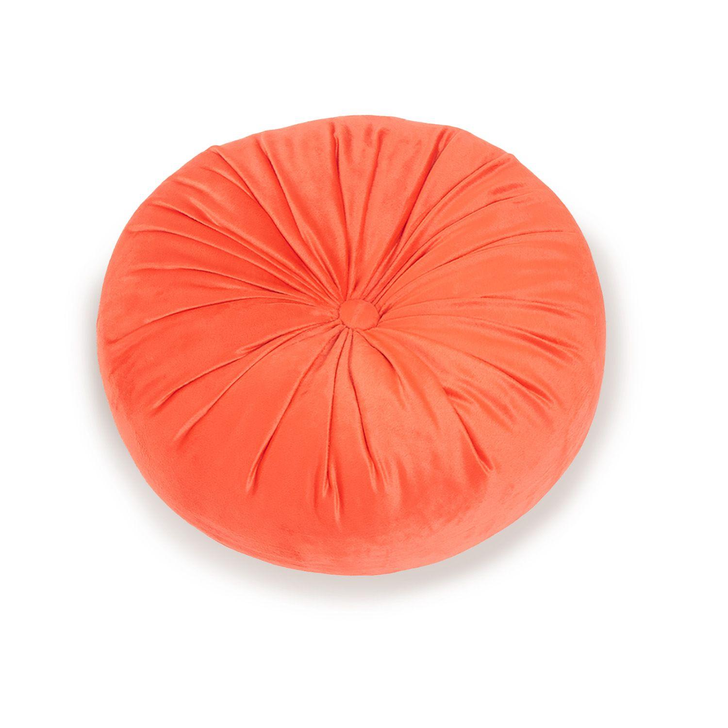 Cojín Unisex Velvet Redondo Rojo Fashion's Park-0