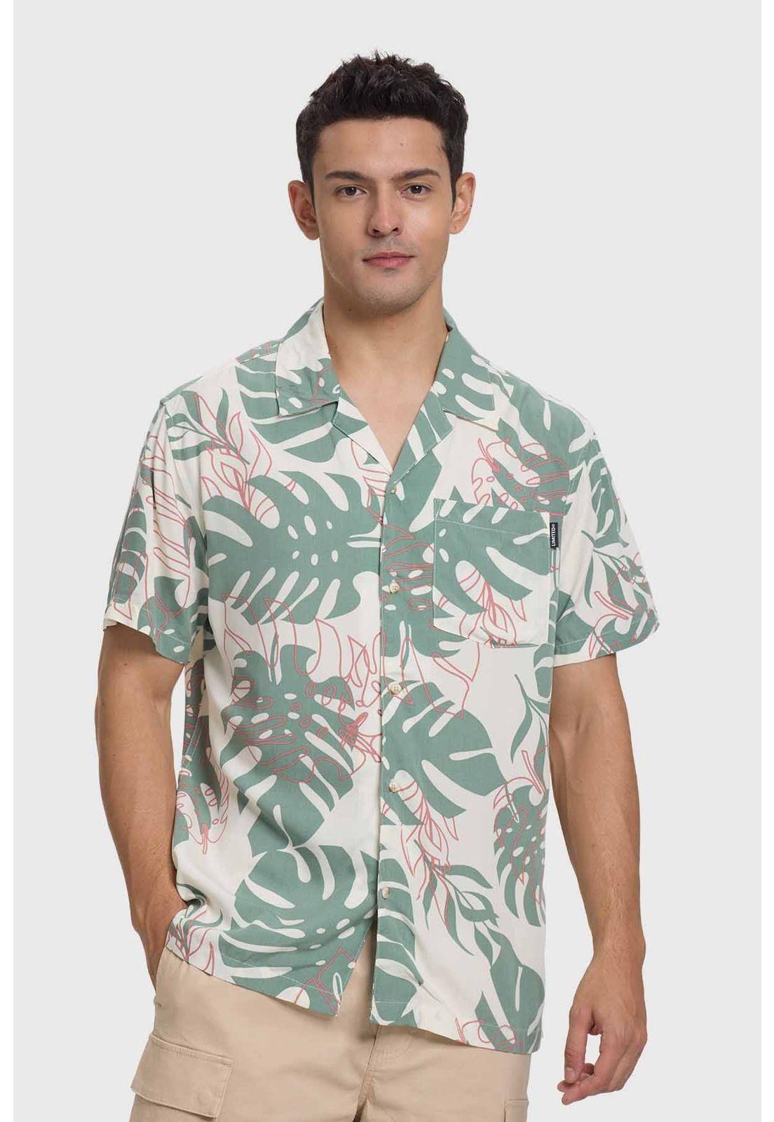 Camisa Hombre Guayabera Tropical Beige-0