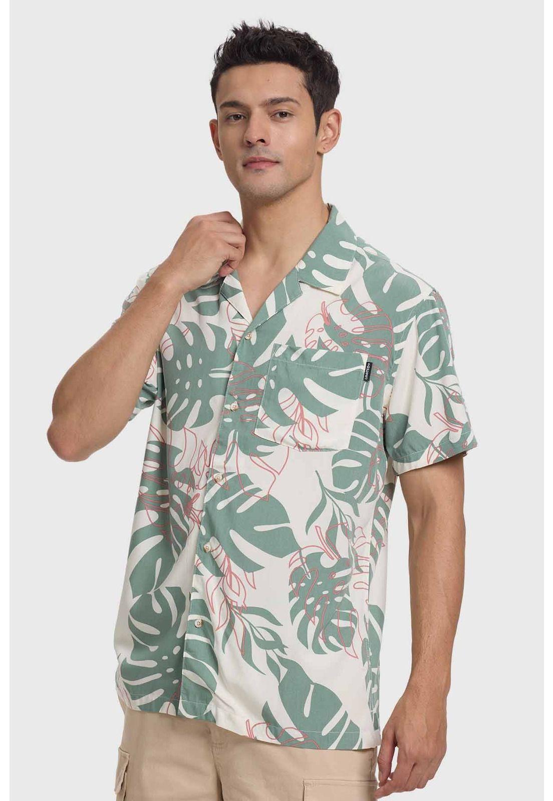 Camisa Hombre Guayabera Tropical Beige-1