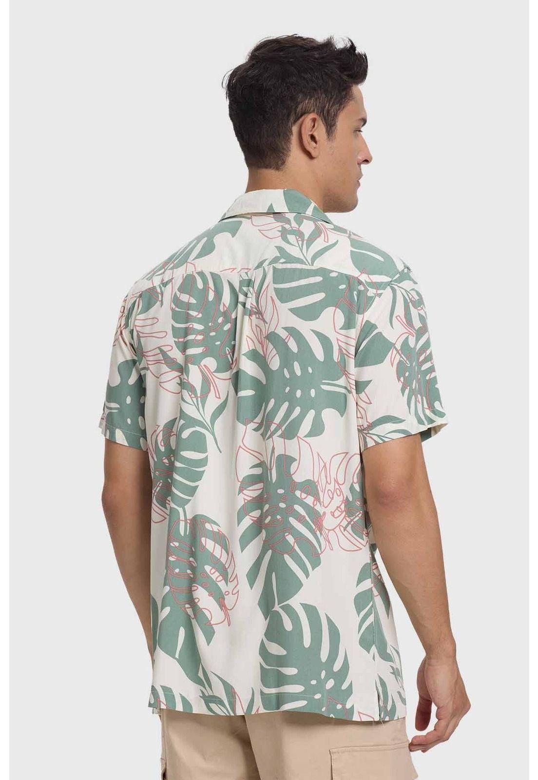 Camisa Hombre Guayabera Tropical Beige-2