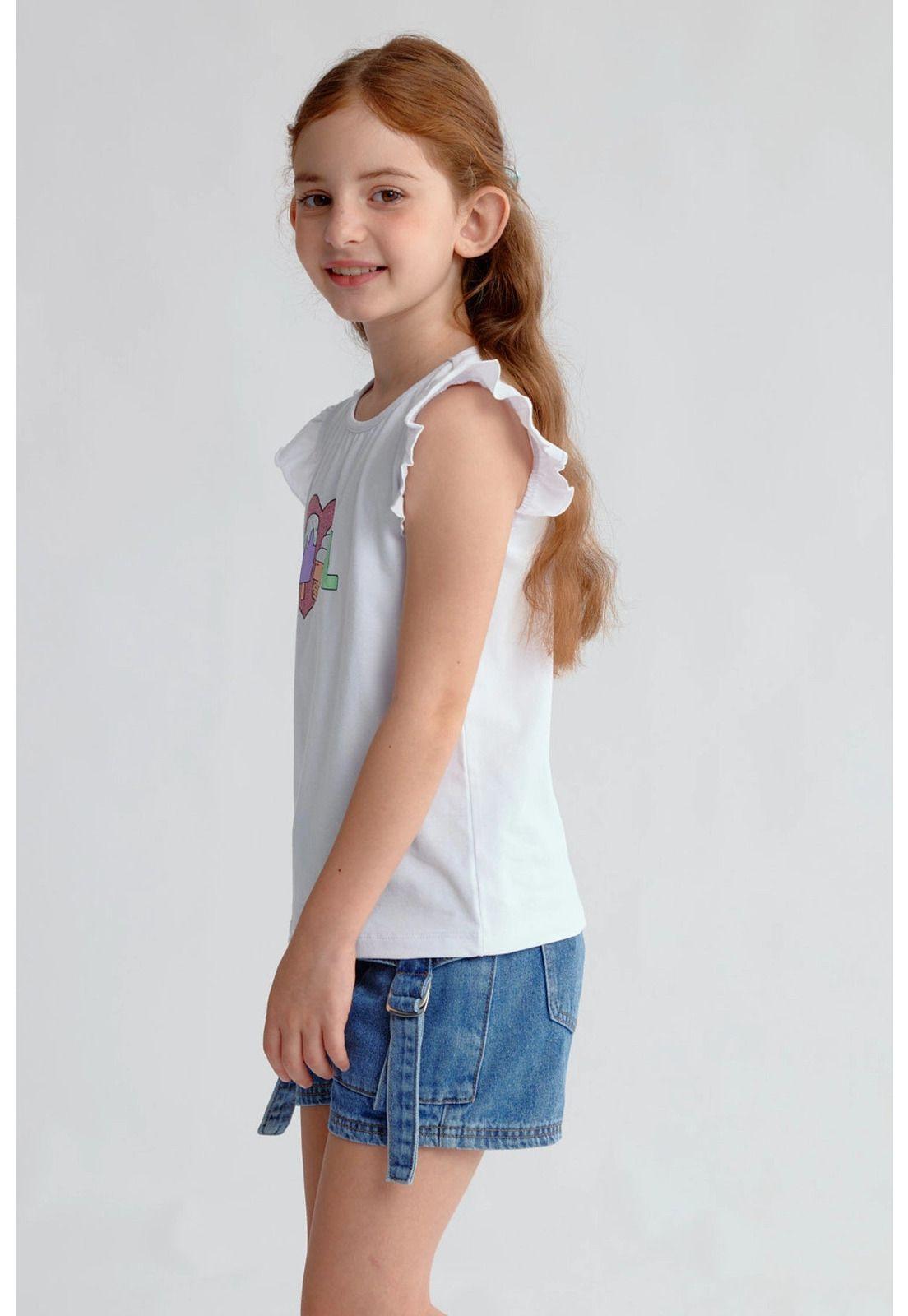 Polera Niña Con Vuelos Blanco-2