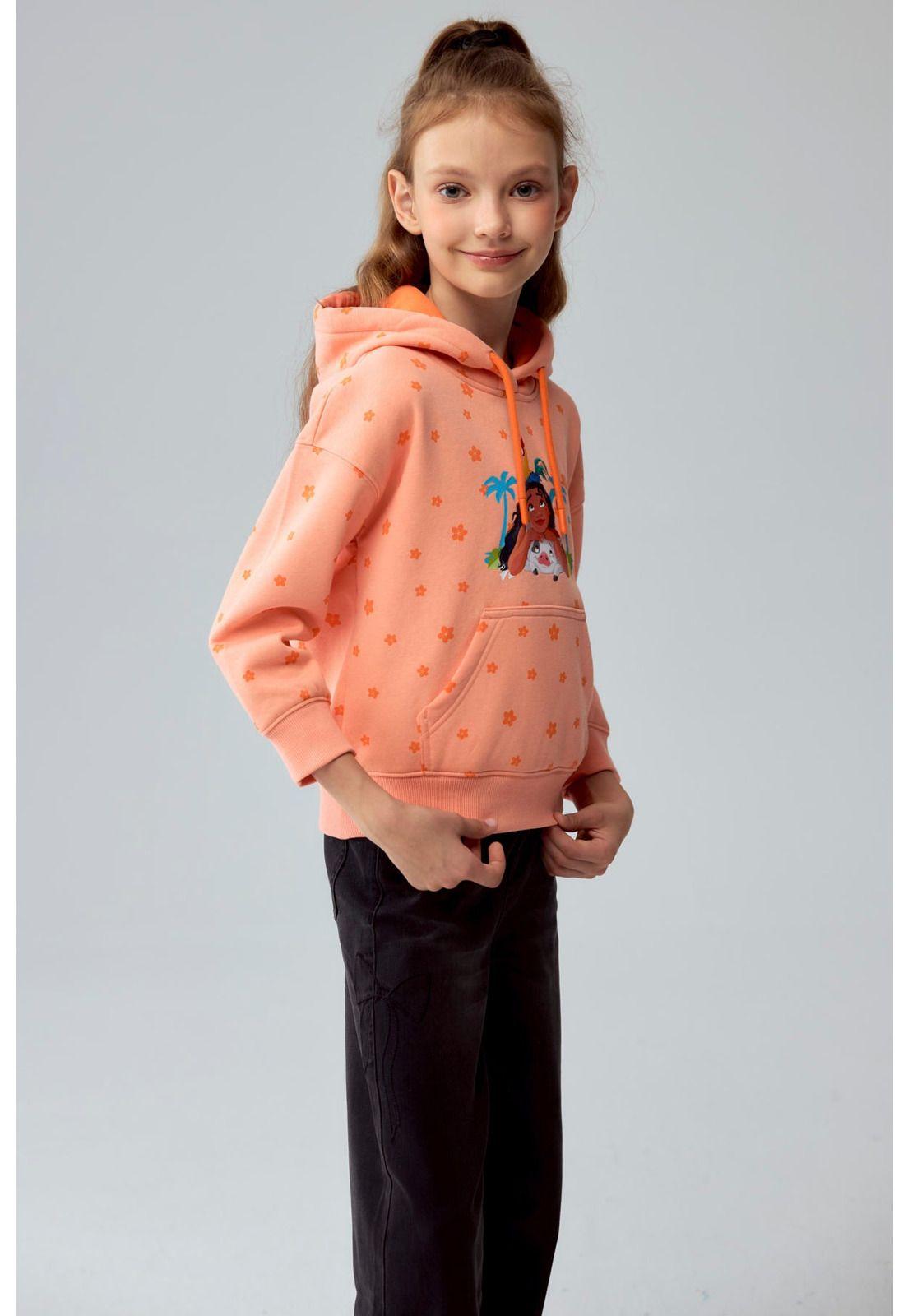 Polerón Niña Moana Naranjo-1