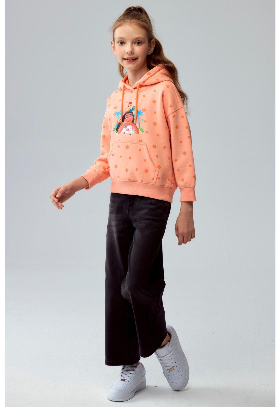 Polerón Niña Moana Naranjo-3