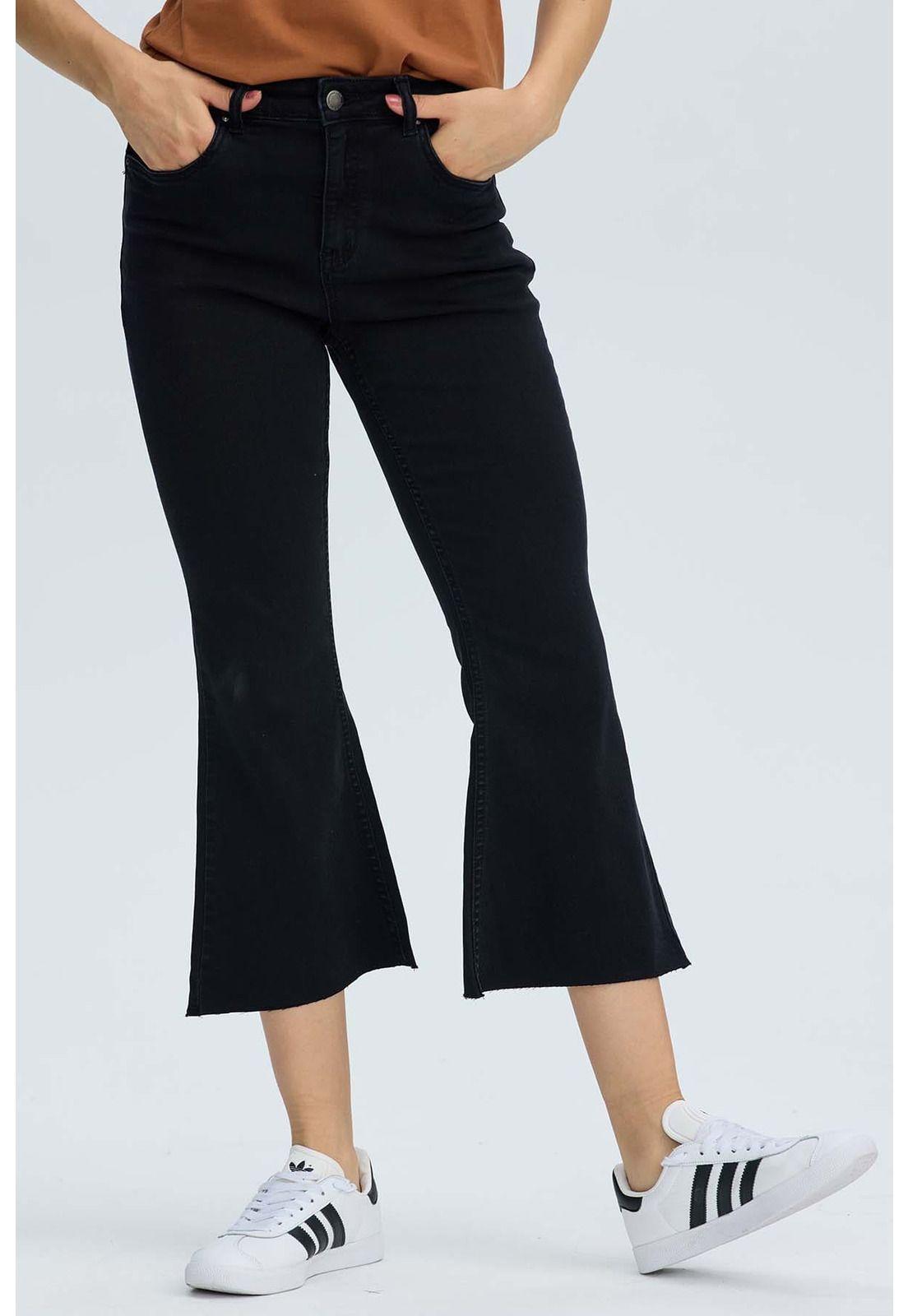 Jeans Mujer Vita Flare Negro-1