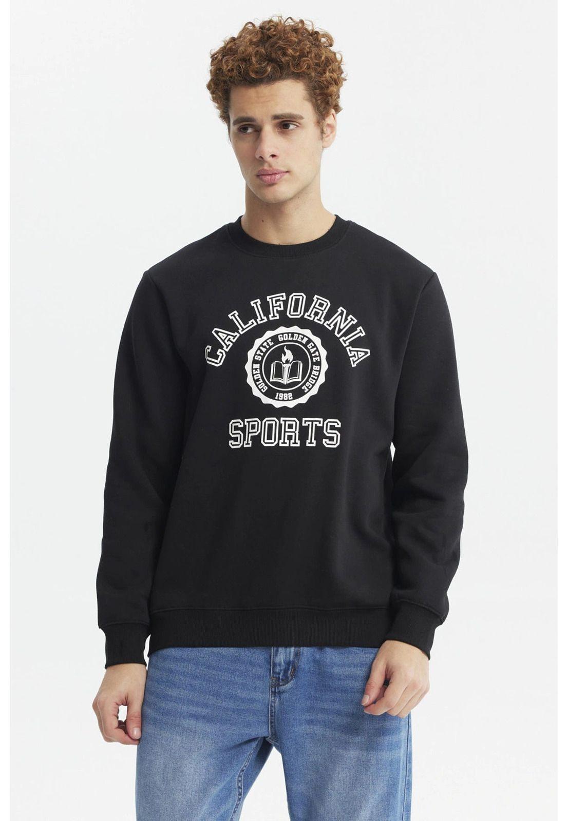 Polerón Hombre Slim Negro-0