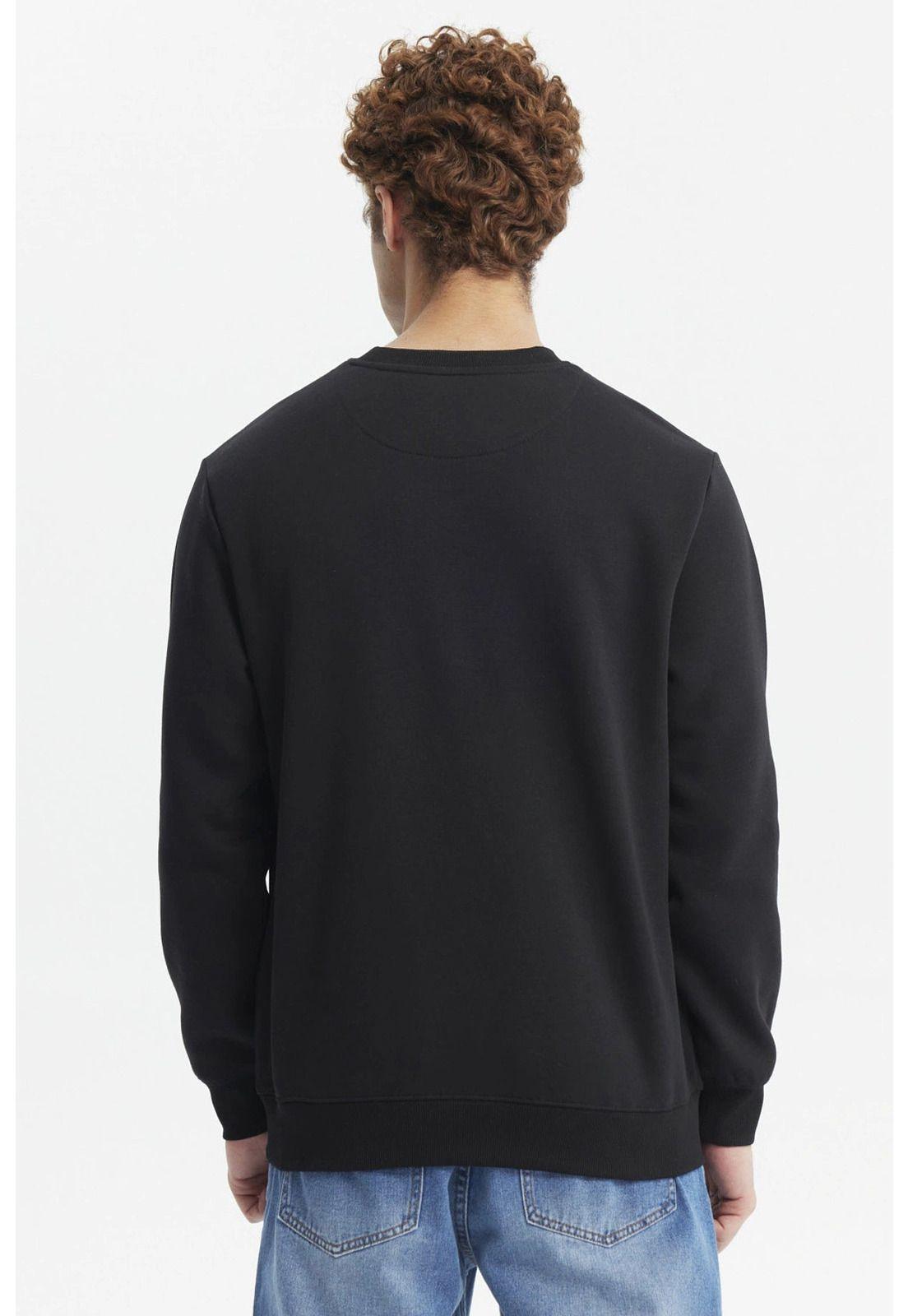 Polerón Hombre Slim Negro-2