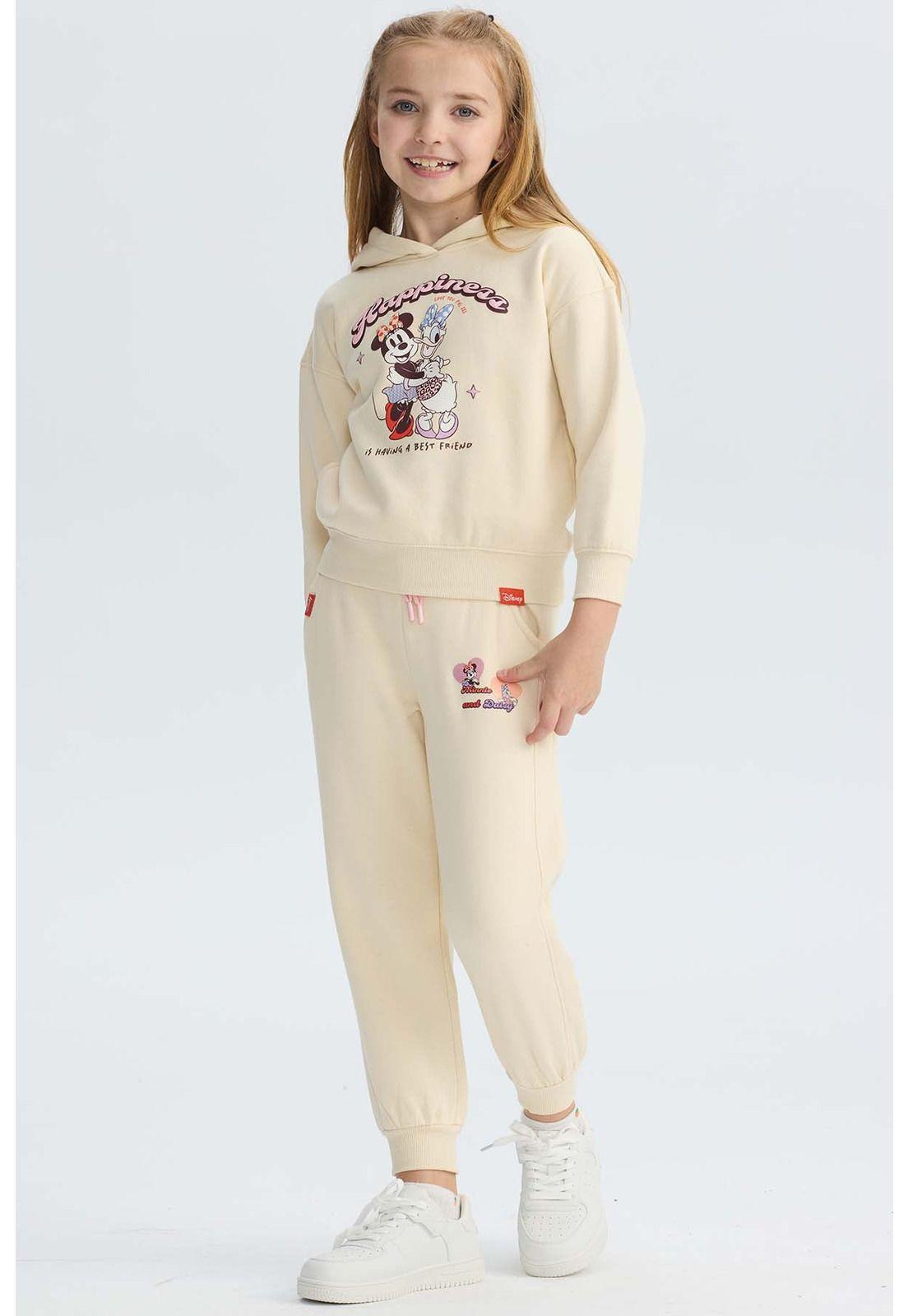 Polerón Niña Minnie Beige-3