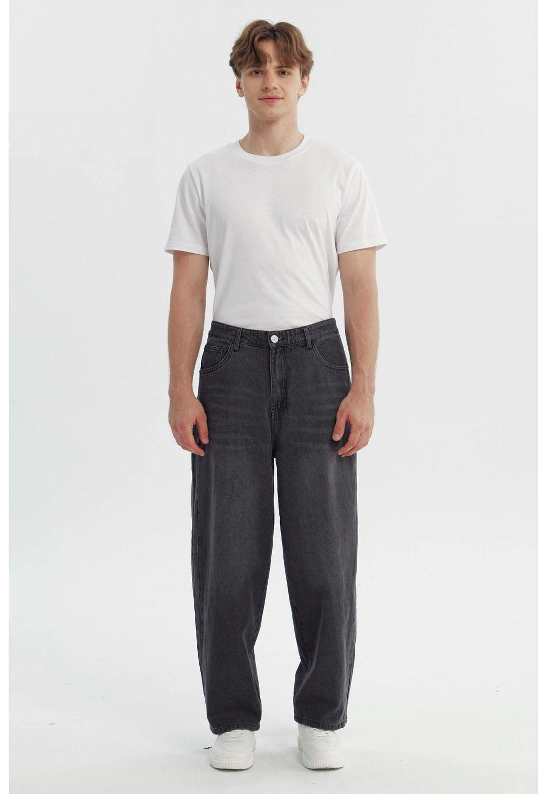 Jeans Hombre Straight Gris Claro-3