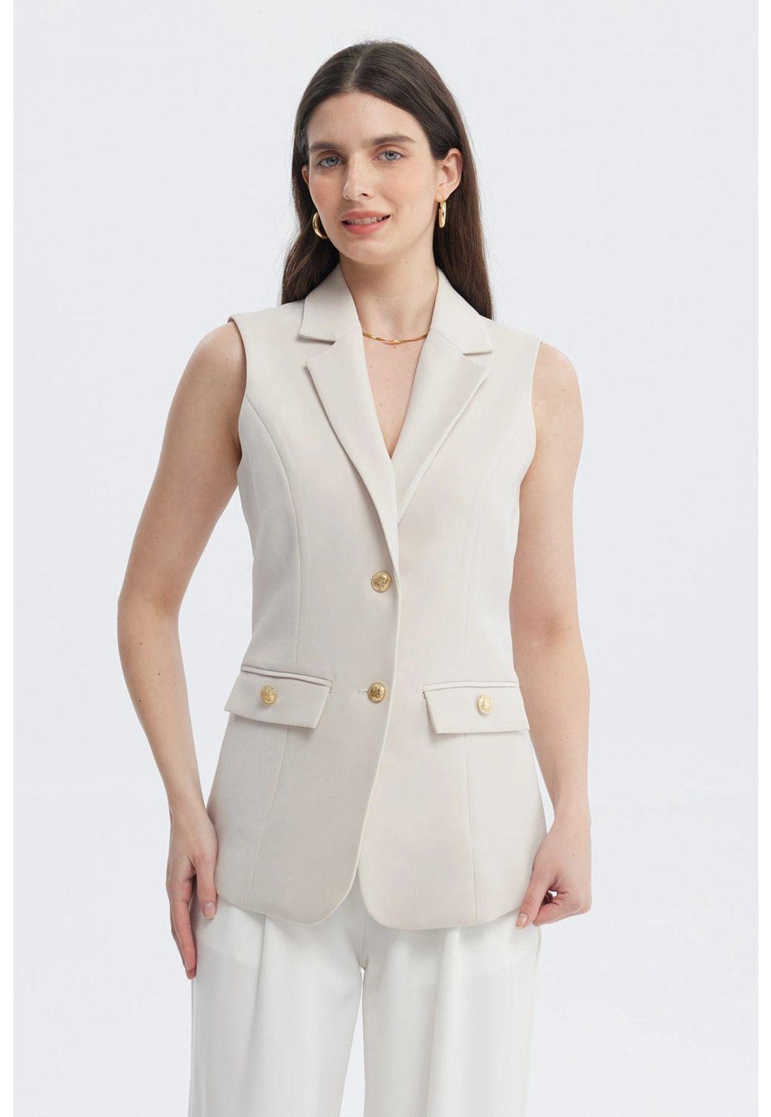 Blazer Mujer Gillette Largo Arena-0