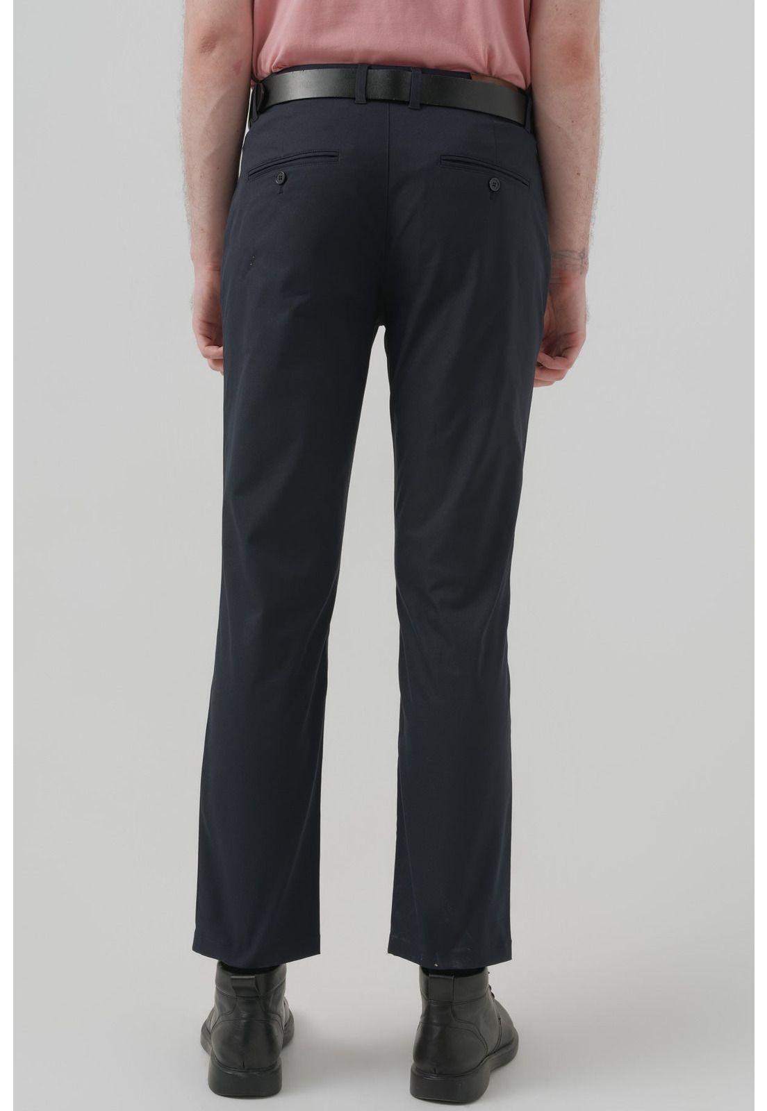 Pantalón Hombre Calce Recto Azul Marino - V-2