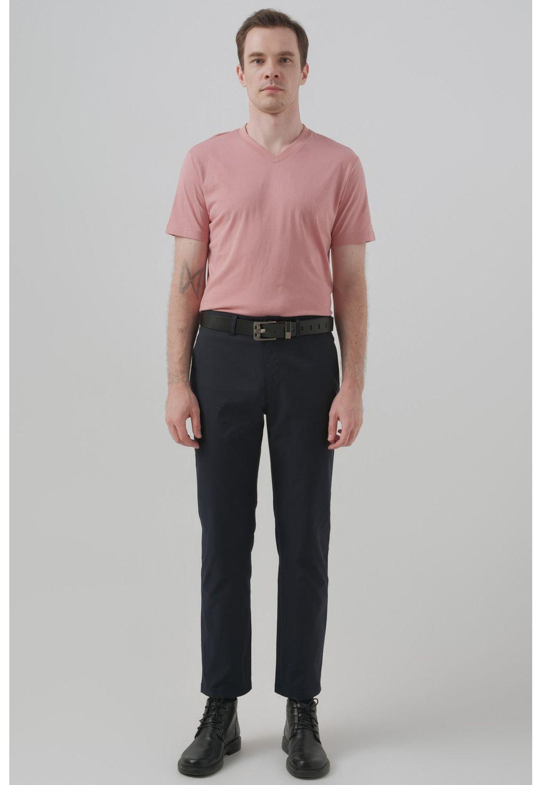 Pantalón Hombre Calce Recto Azul Marino - V-3