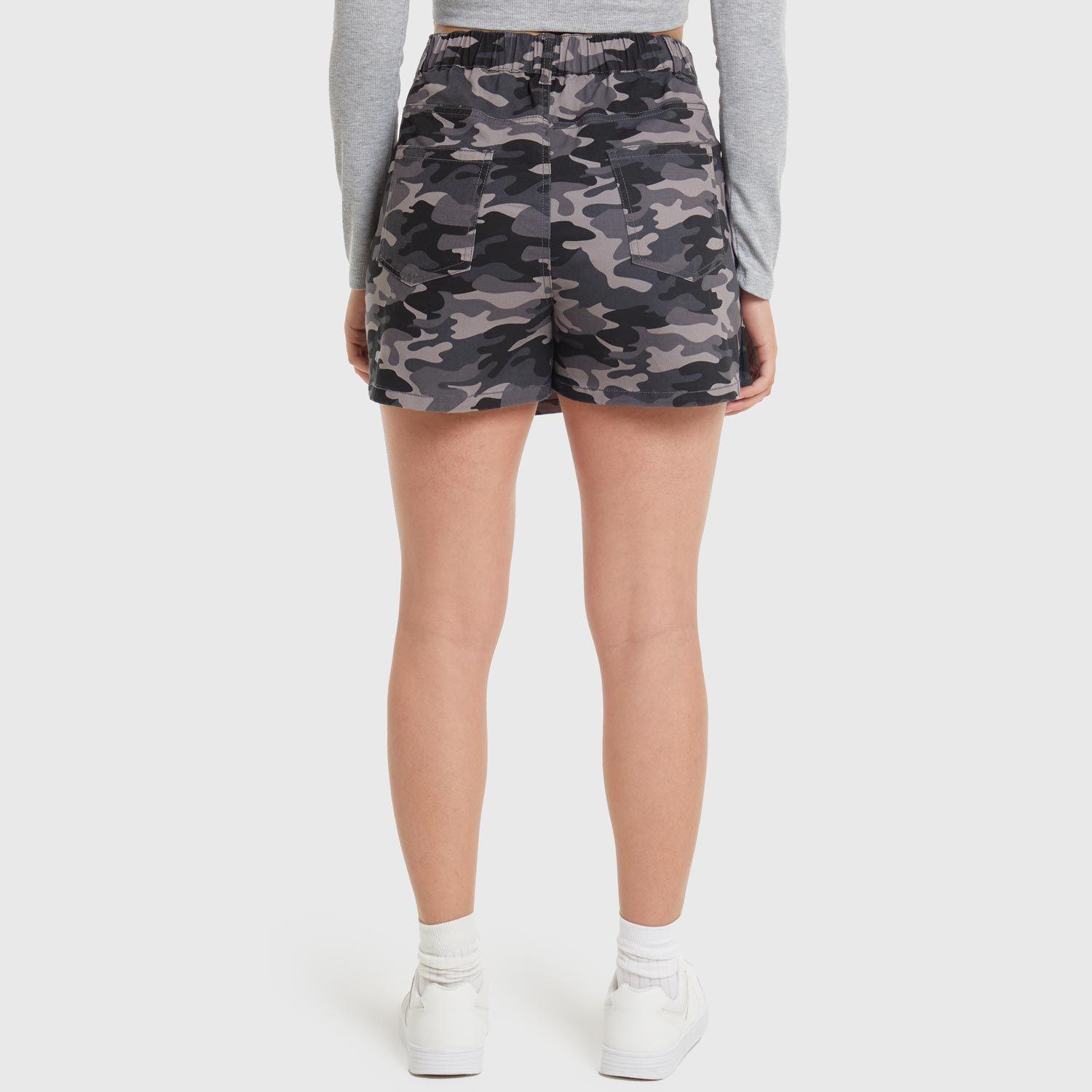Falda Mujer Gastada Militar Verde Militar-2