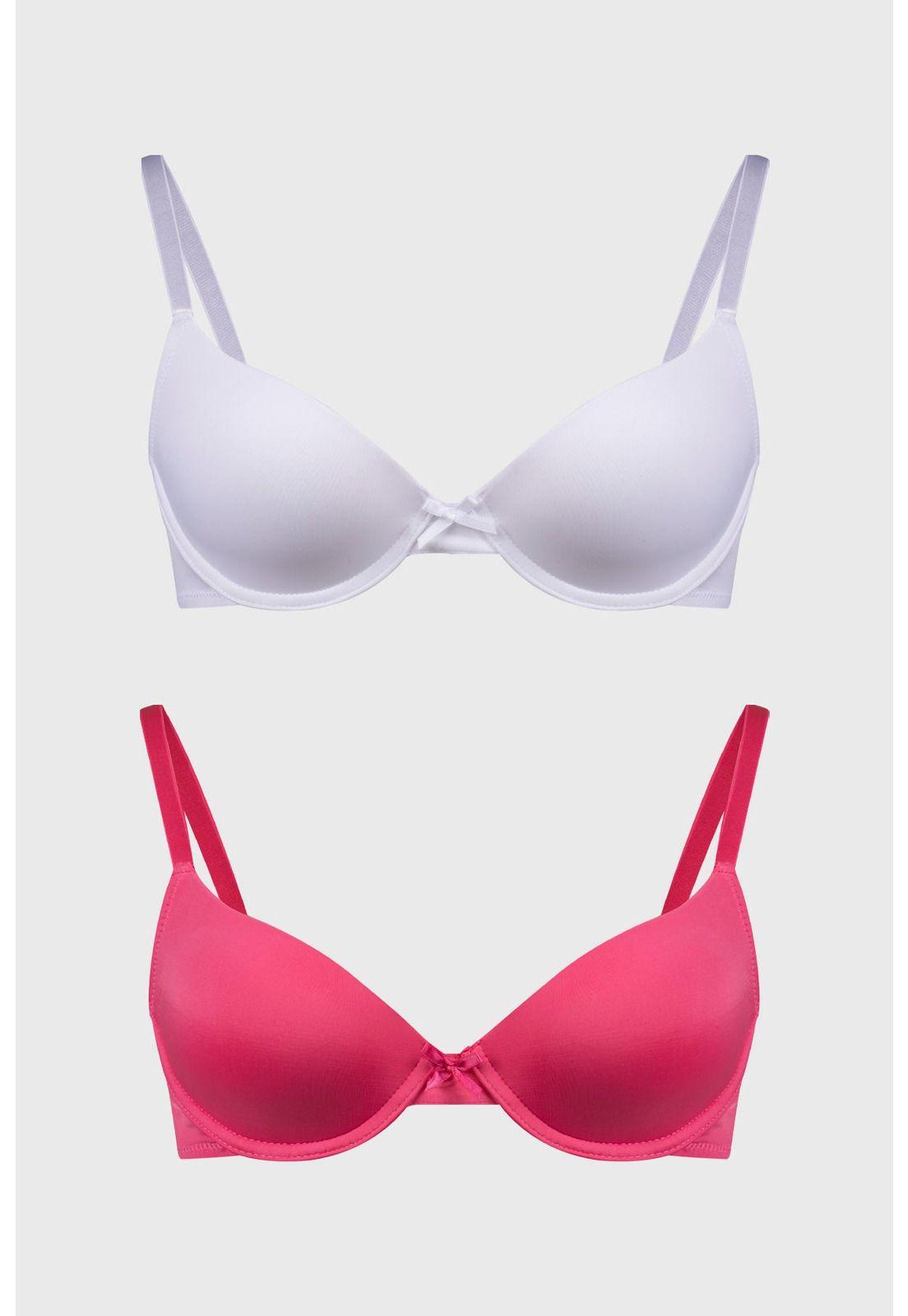 Sostén Mujer Bipack Copa Soft Liso Fucsia-0