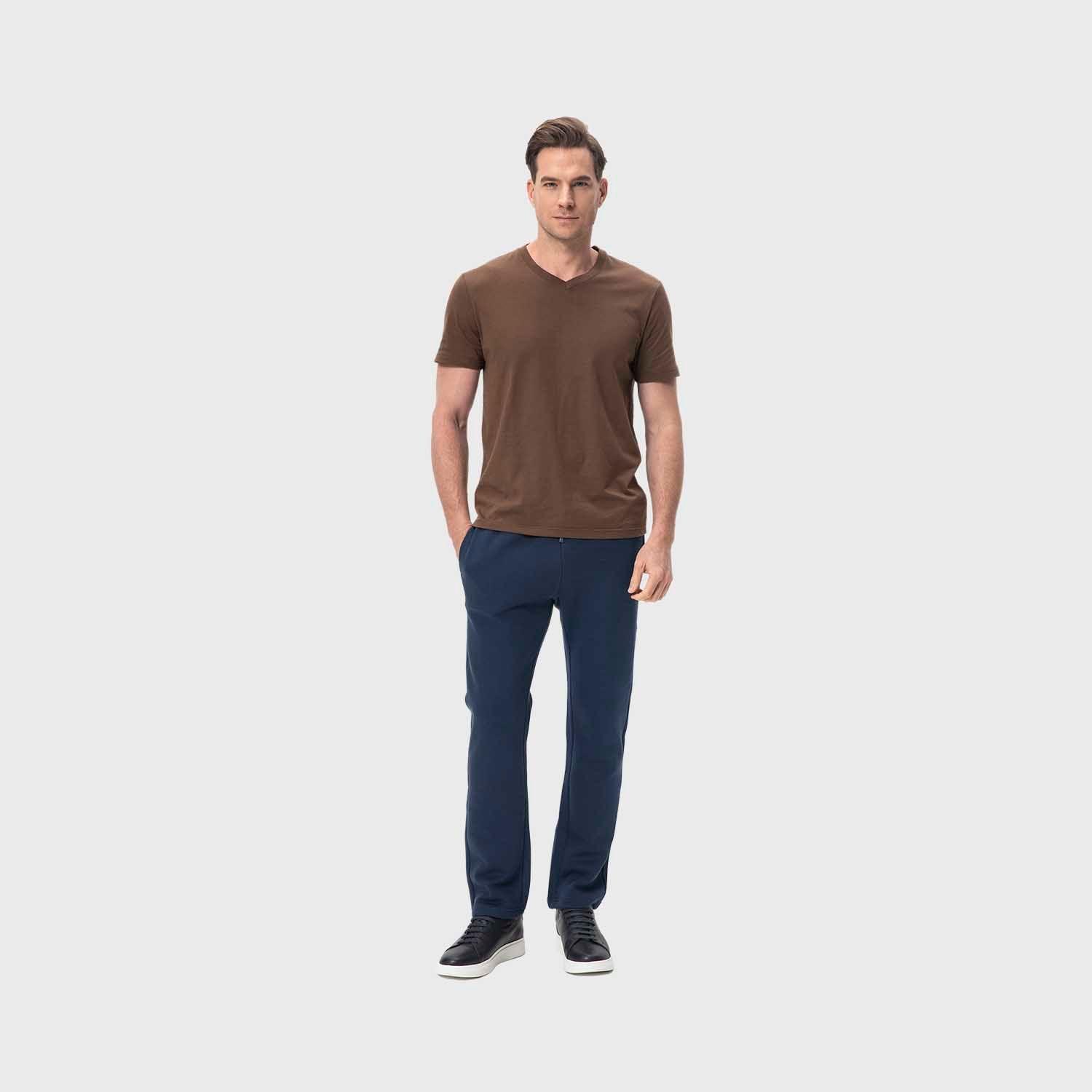 Polera Hombre Casual Básica Chocolate Fashion's Park-3