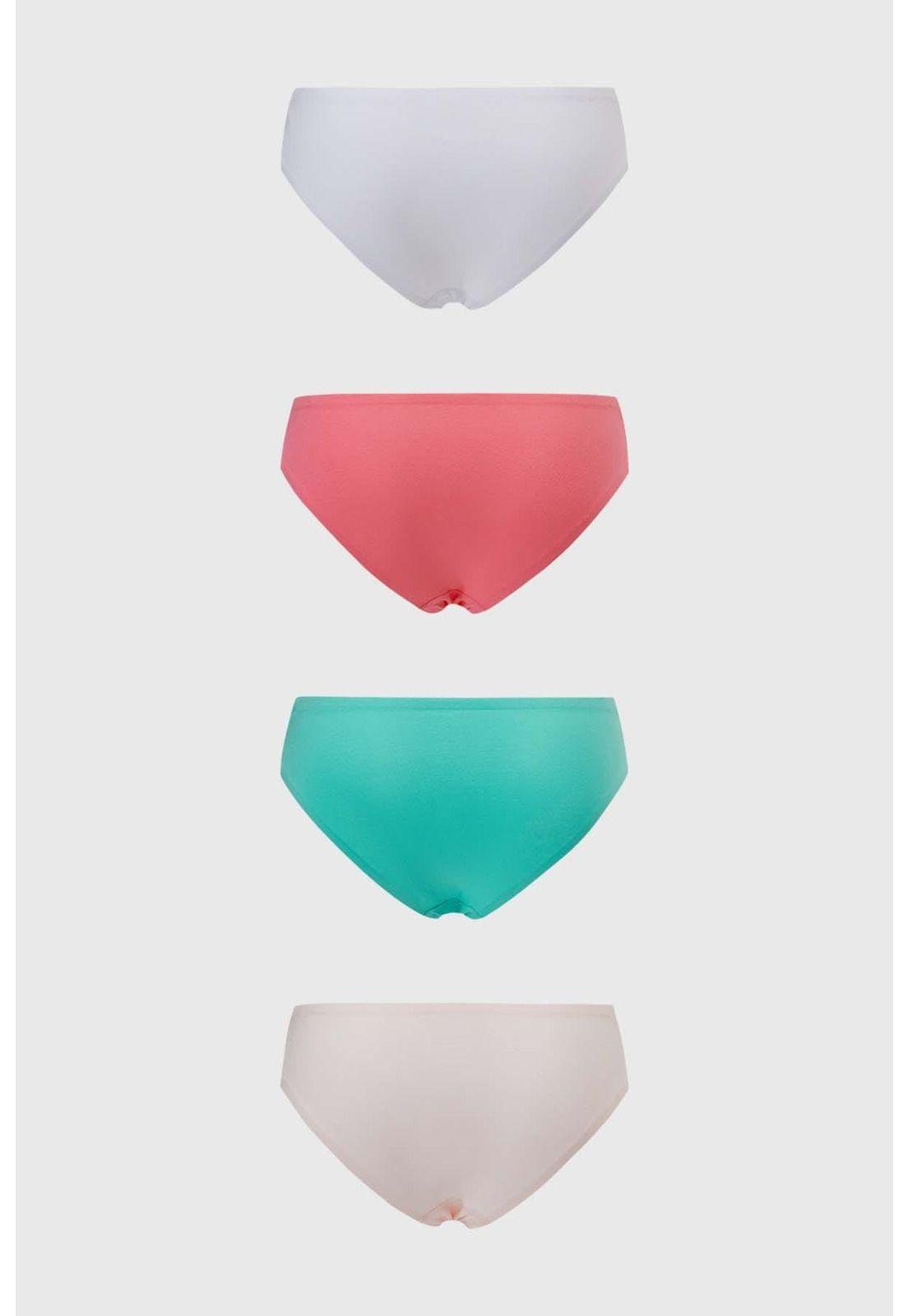 Calzón Mujer Bikini Detalle Costado Tripack Rosa-1