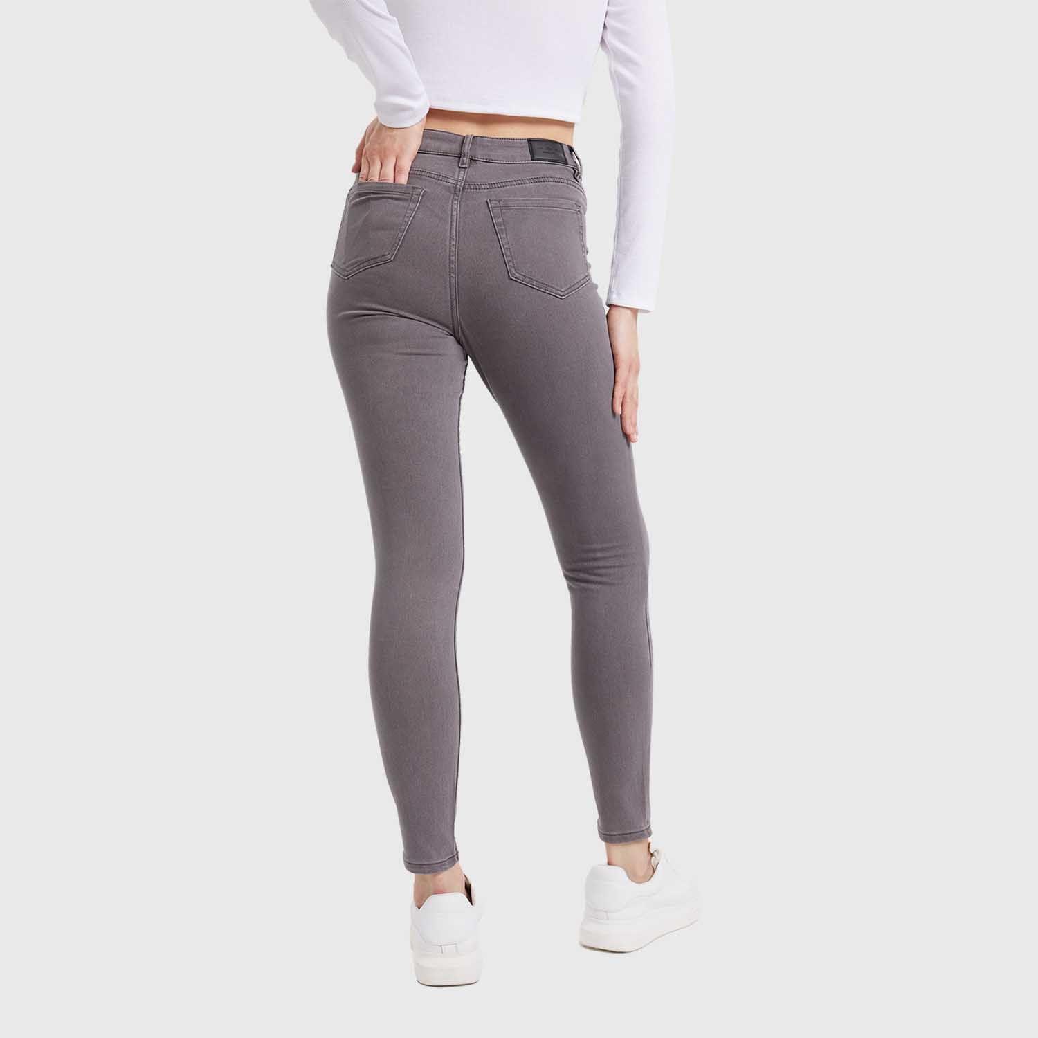 Jeans Mujer Super Skinny Emilia Gris Fashion´s Park-2