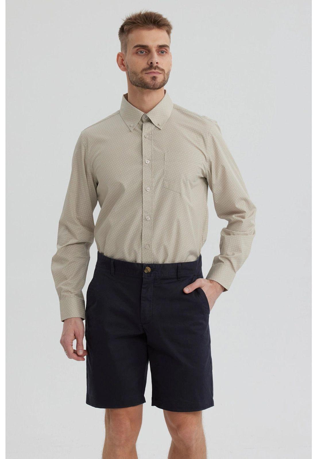 Camisa Hombre Fantasía Gris-0