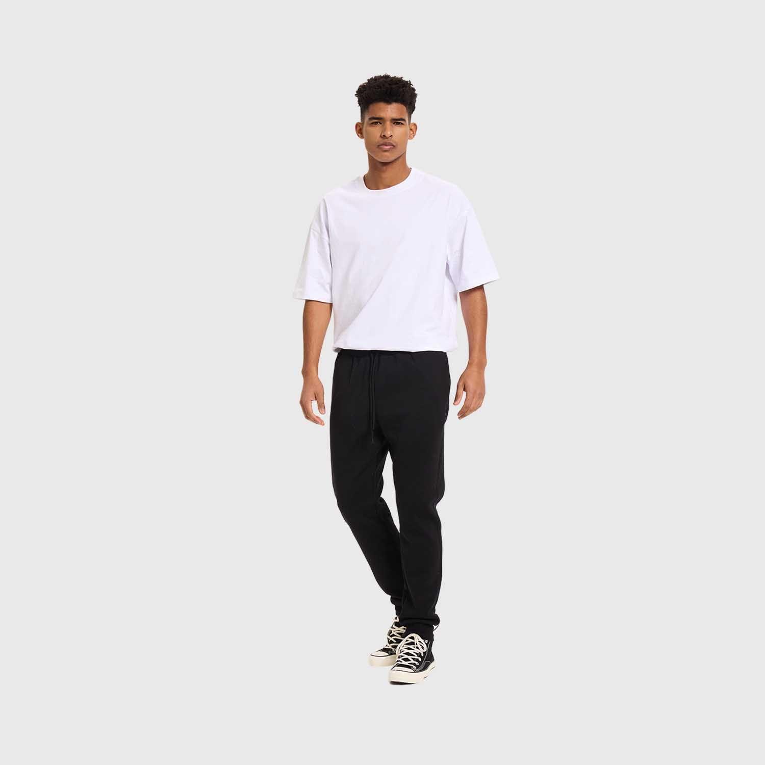 Pantalón Buzo Hombre Jogger Básico Negro I Fashion's Park-3