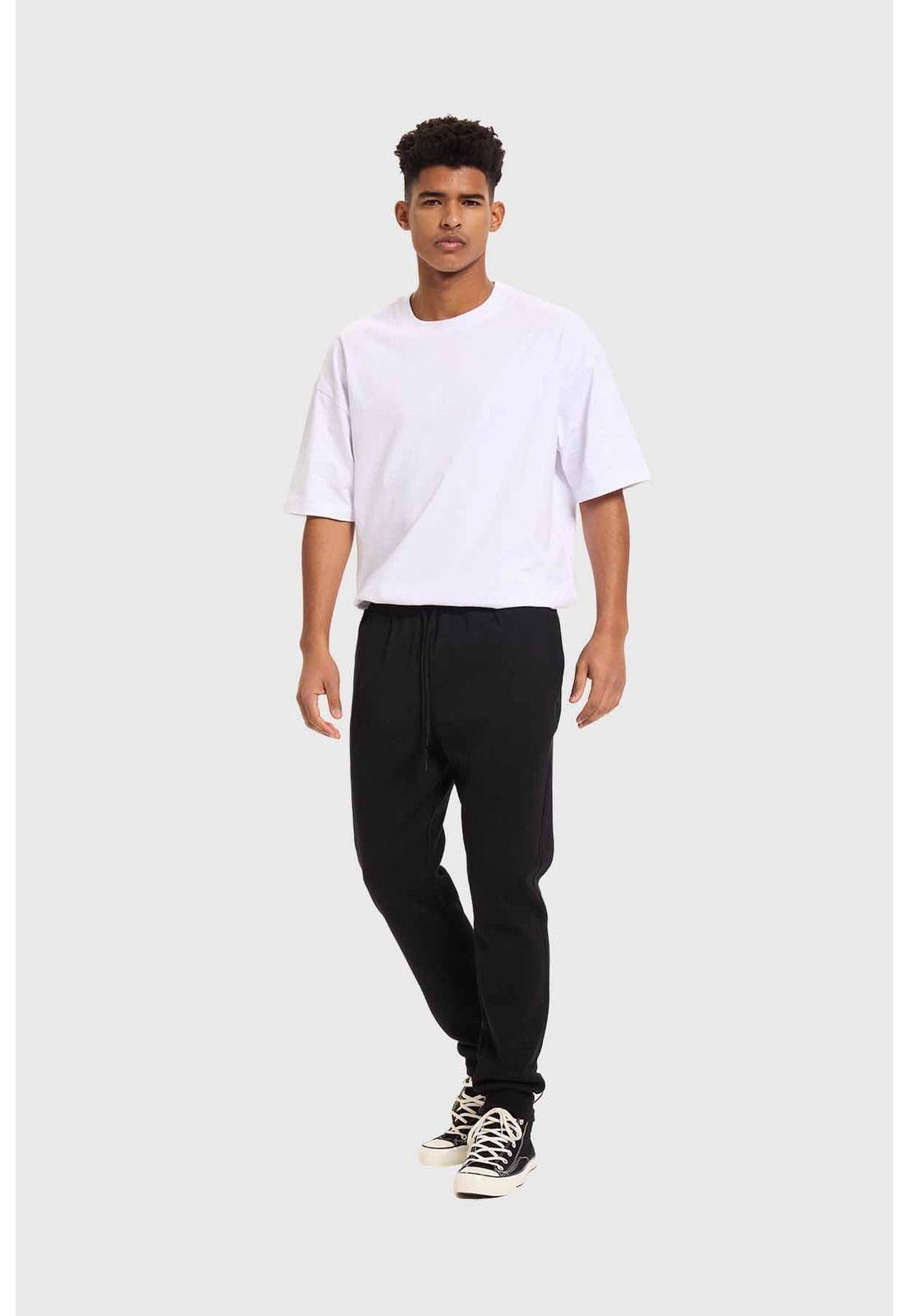 Pantalón Buzo Hombre Jogger Básico Negro - lll-3