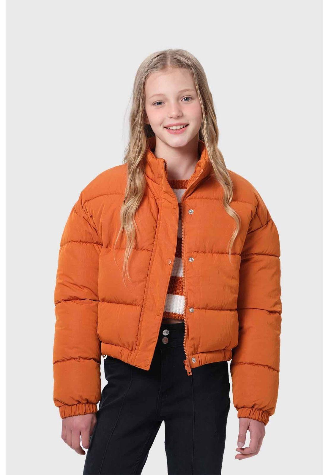 Parka Niña Puffa Camel-1