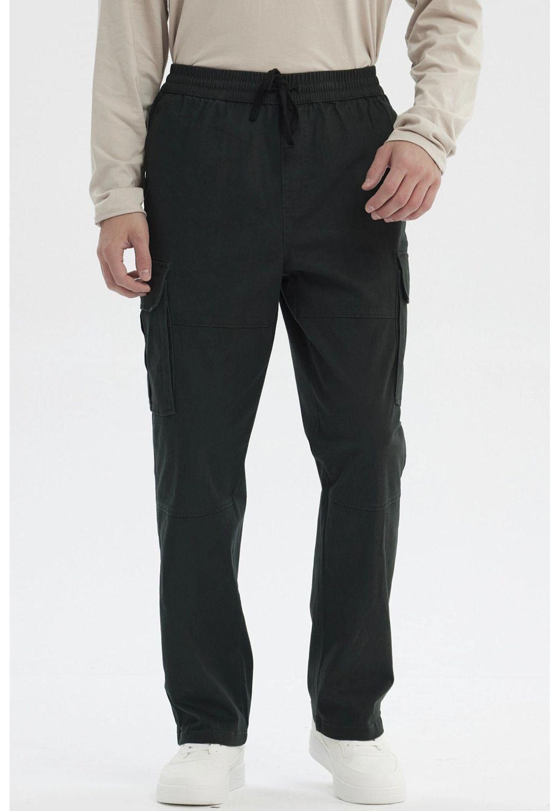 Pantalón Hombre Calce Recto Verde-0