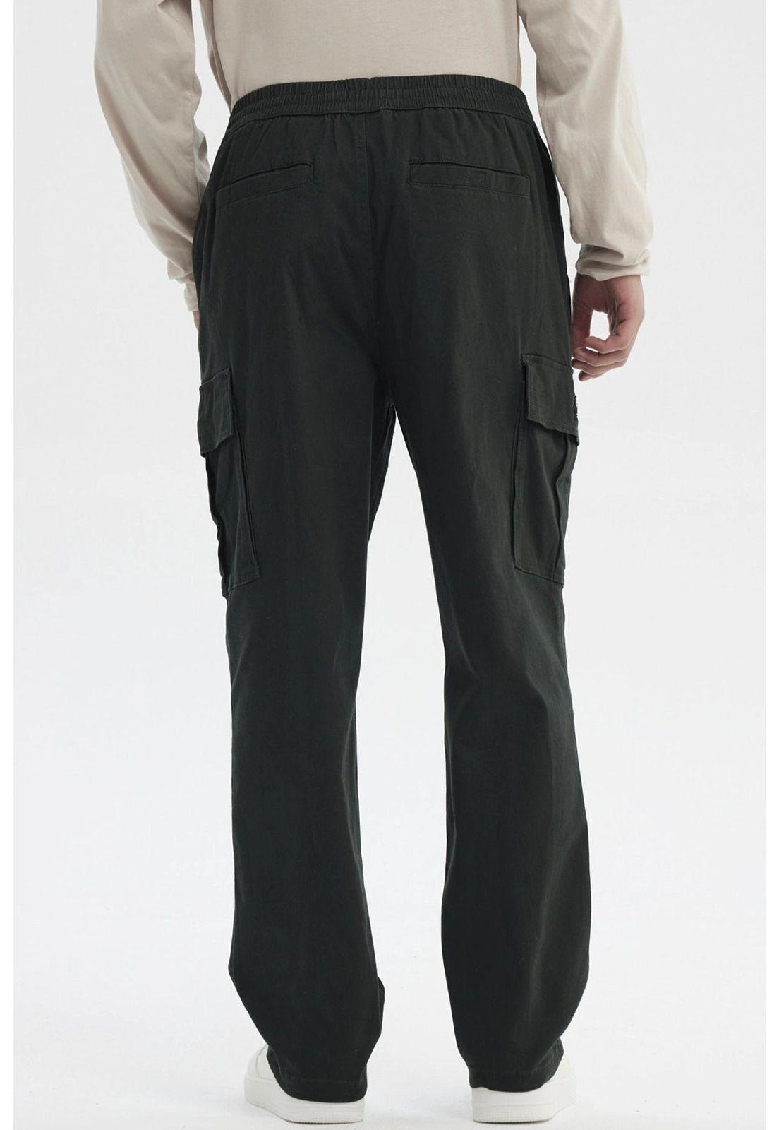 Pantalón Hombre Calce Recto Verde-2