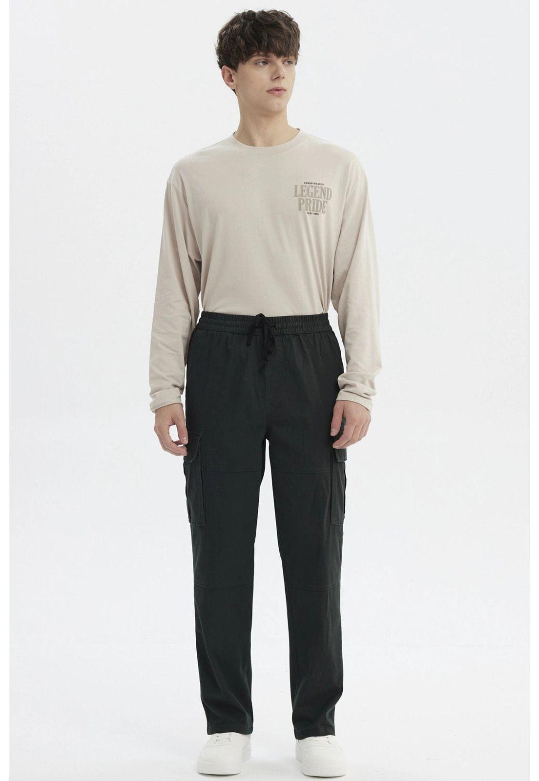 Pantalón Hombre Calce Recto Verde-3