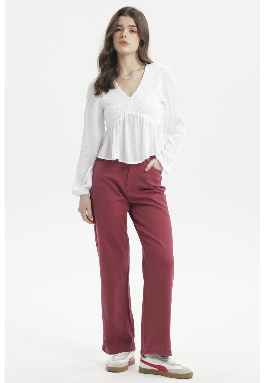 Blusa Mujer Slim Blanco - ll-3