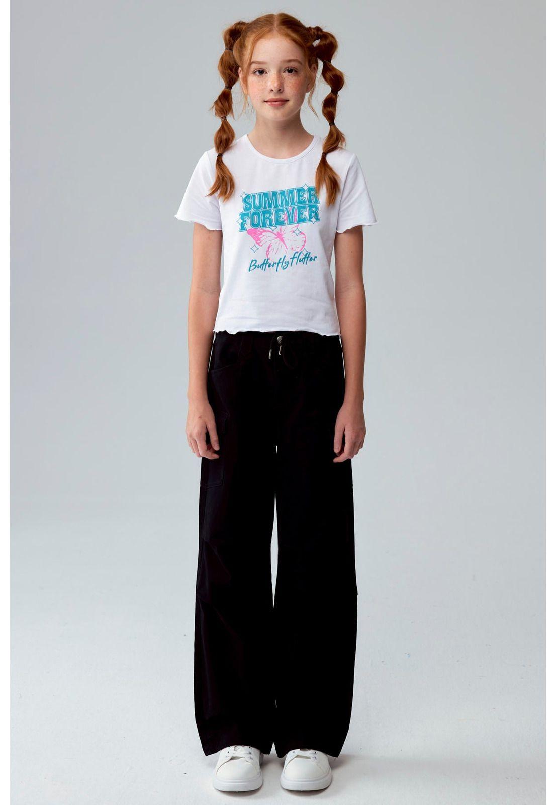 Pantalón Niña Parachute Con Bolsillo Negro-3