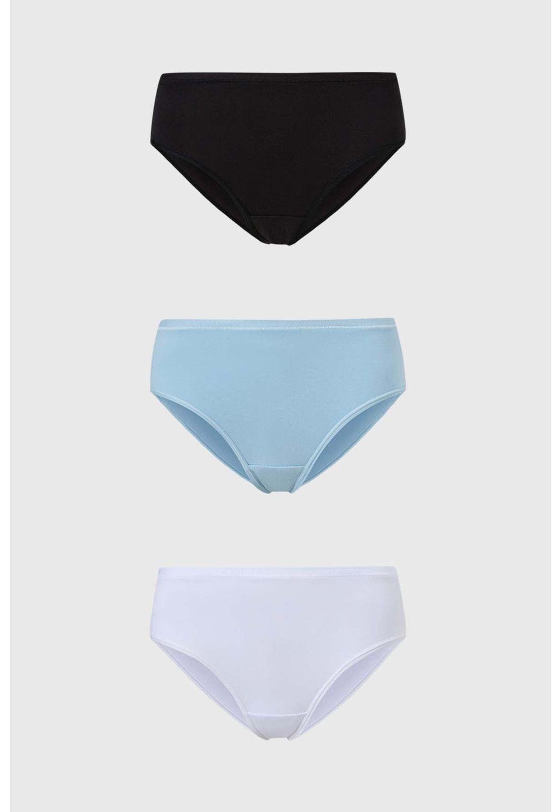 Calzón Mujer Tripack Algodón Negro-0