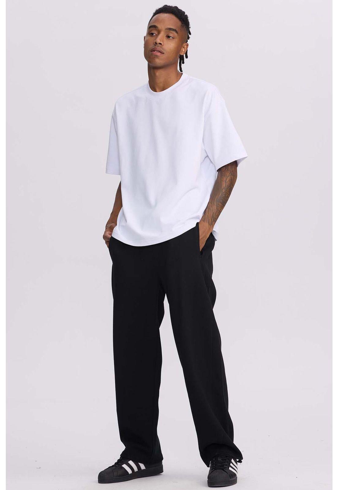 Pantalón Buzo Hombre Loose Fit Negro-3