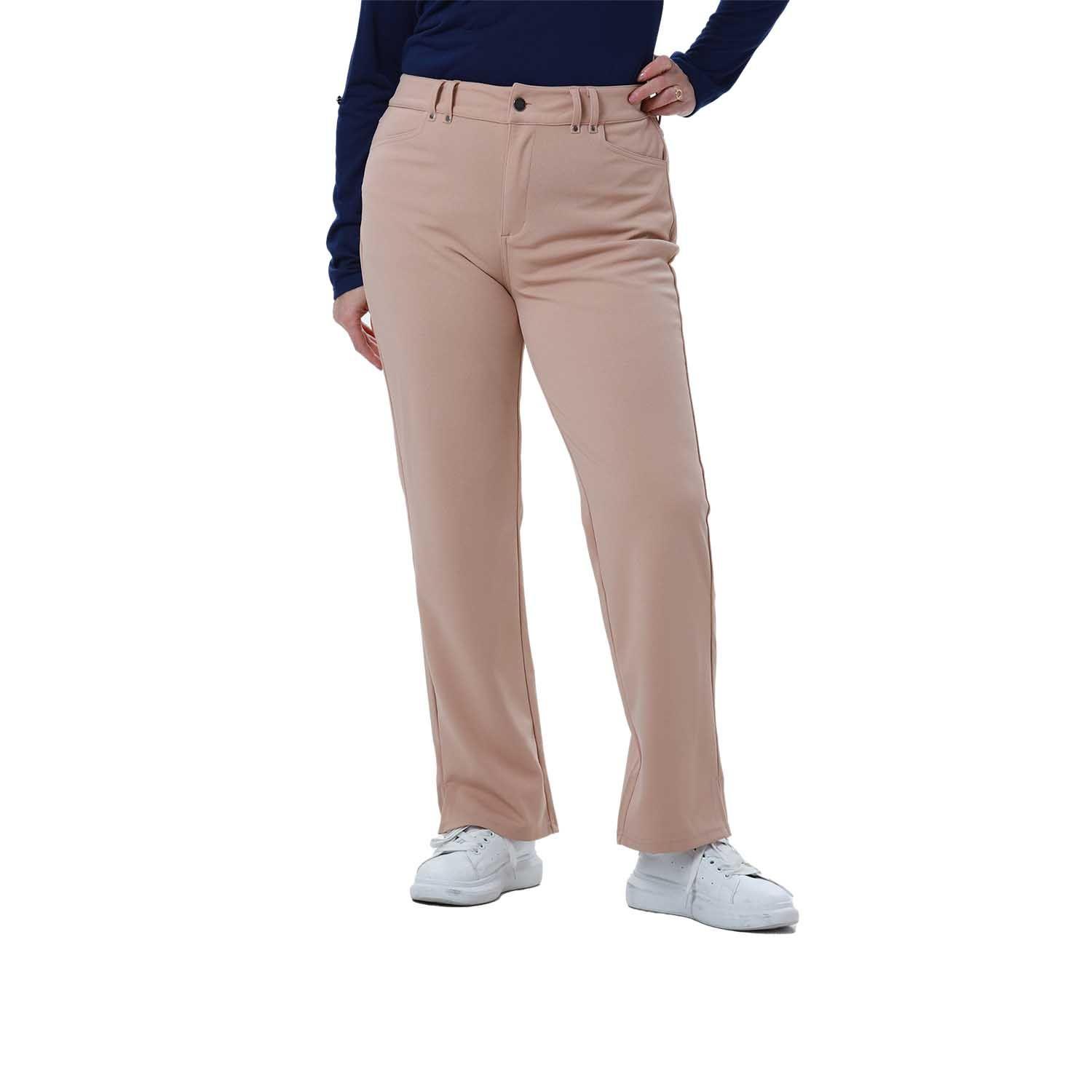 Pantalón Mujer Detalle Abertura Basta Beige Fashion's Park-0