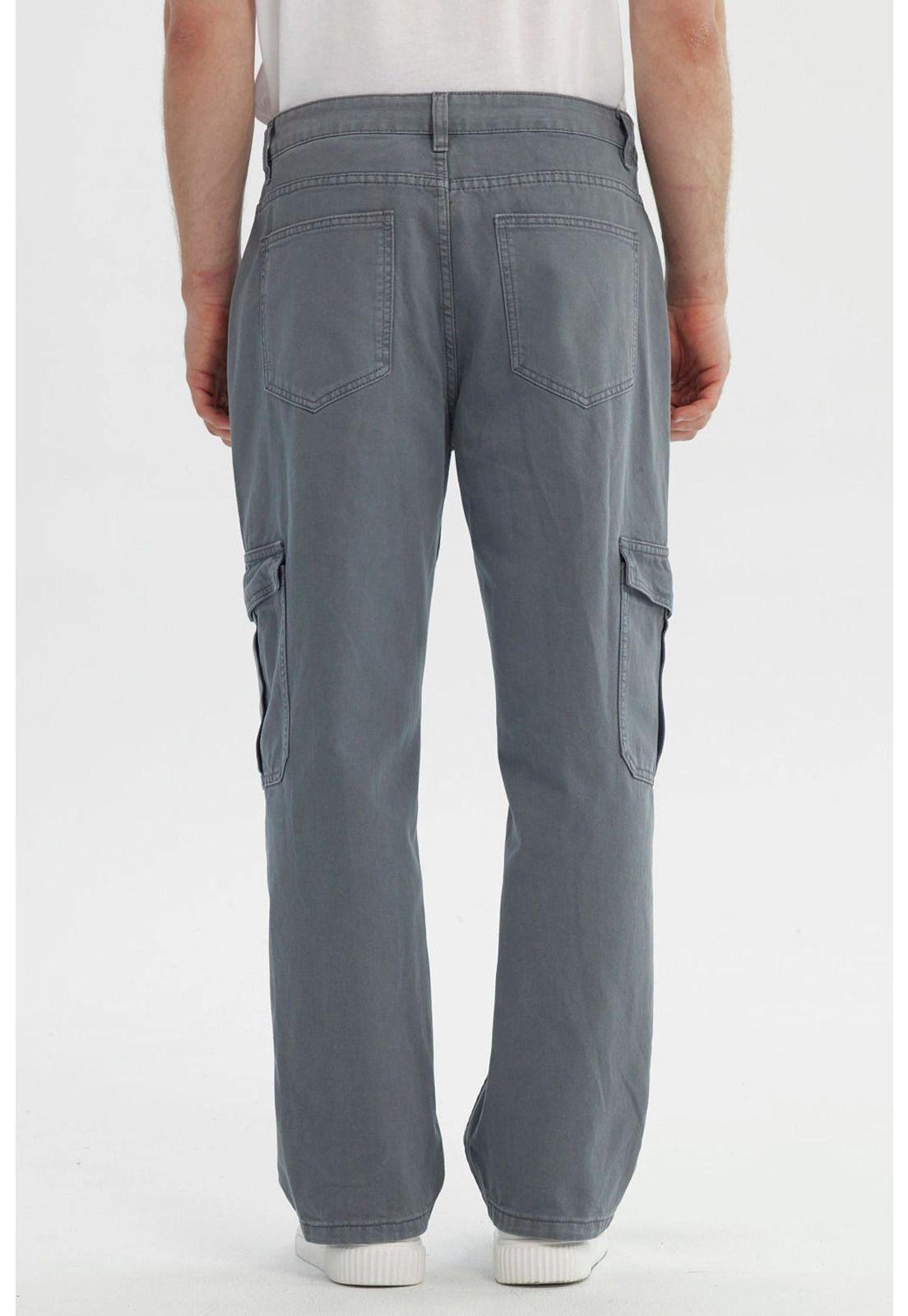 Jeans Hombre Straight Gris - ll-2