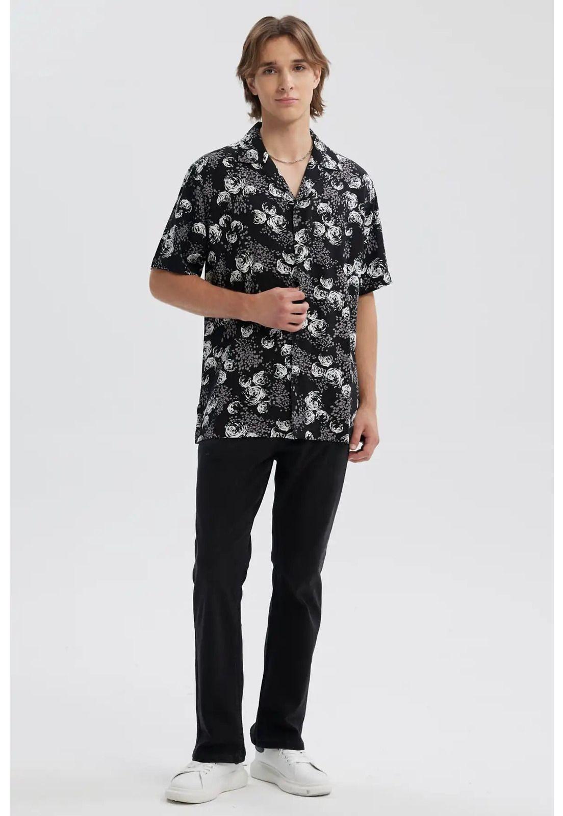 Camisa Hombre Full Rapport Negro-3