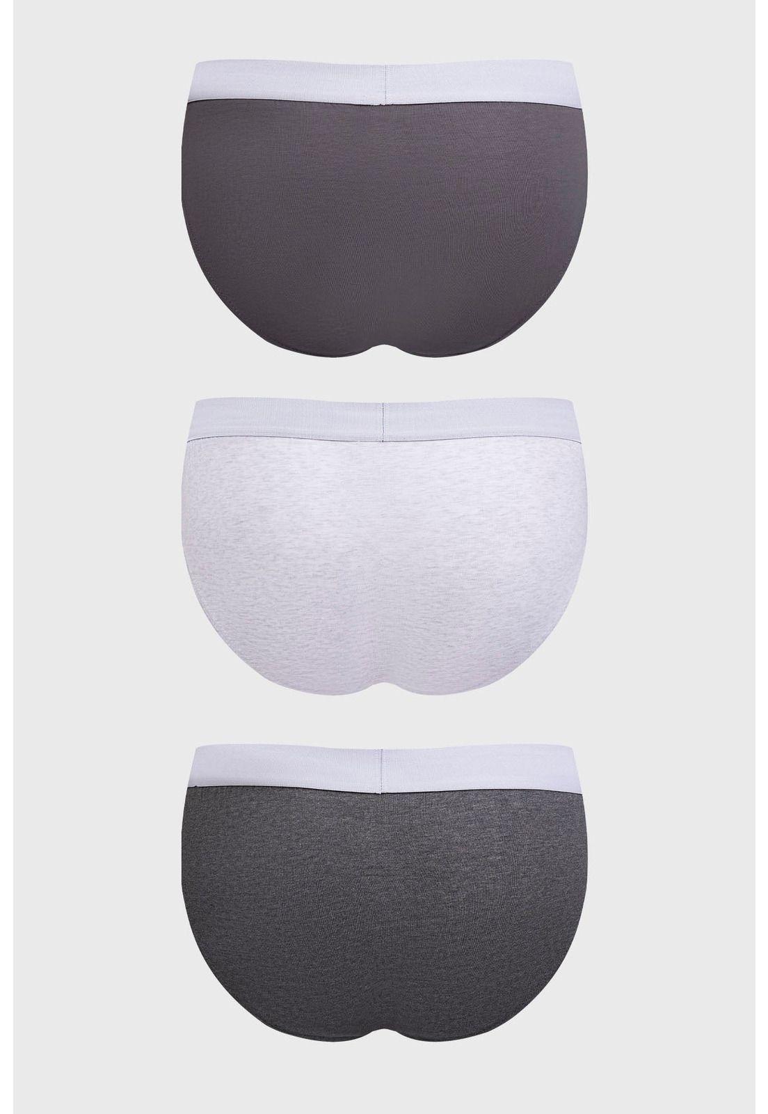 Boxer Hombre Tripack Liso Gris - IV-1